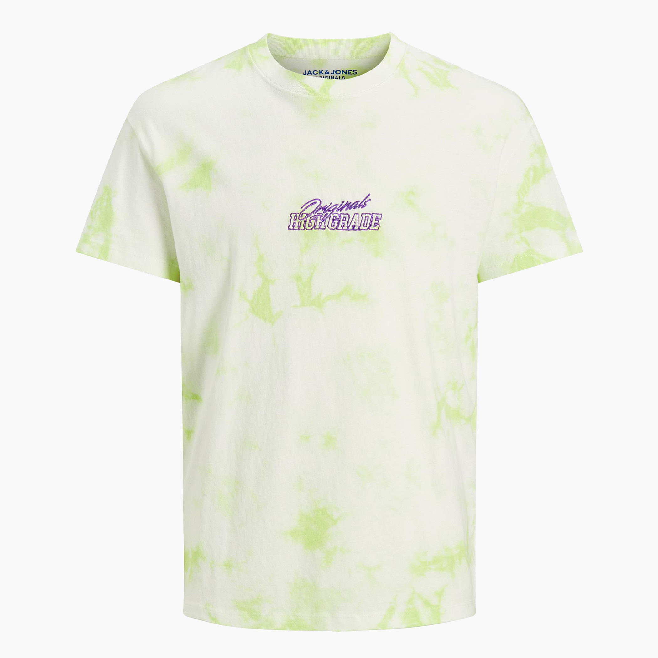 تيشيرت بياقة ضيّقة وأكمام قصيرة وطبعات من جاك&جونز-men-clothing-tshirtsandpolos-tshirts-image-1