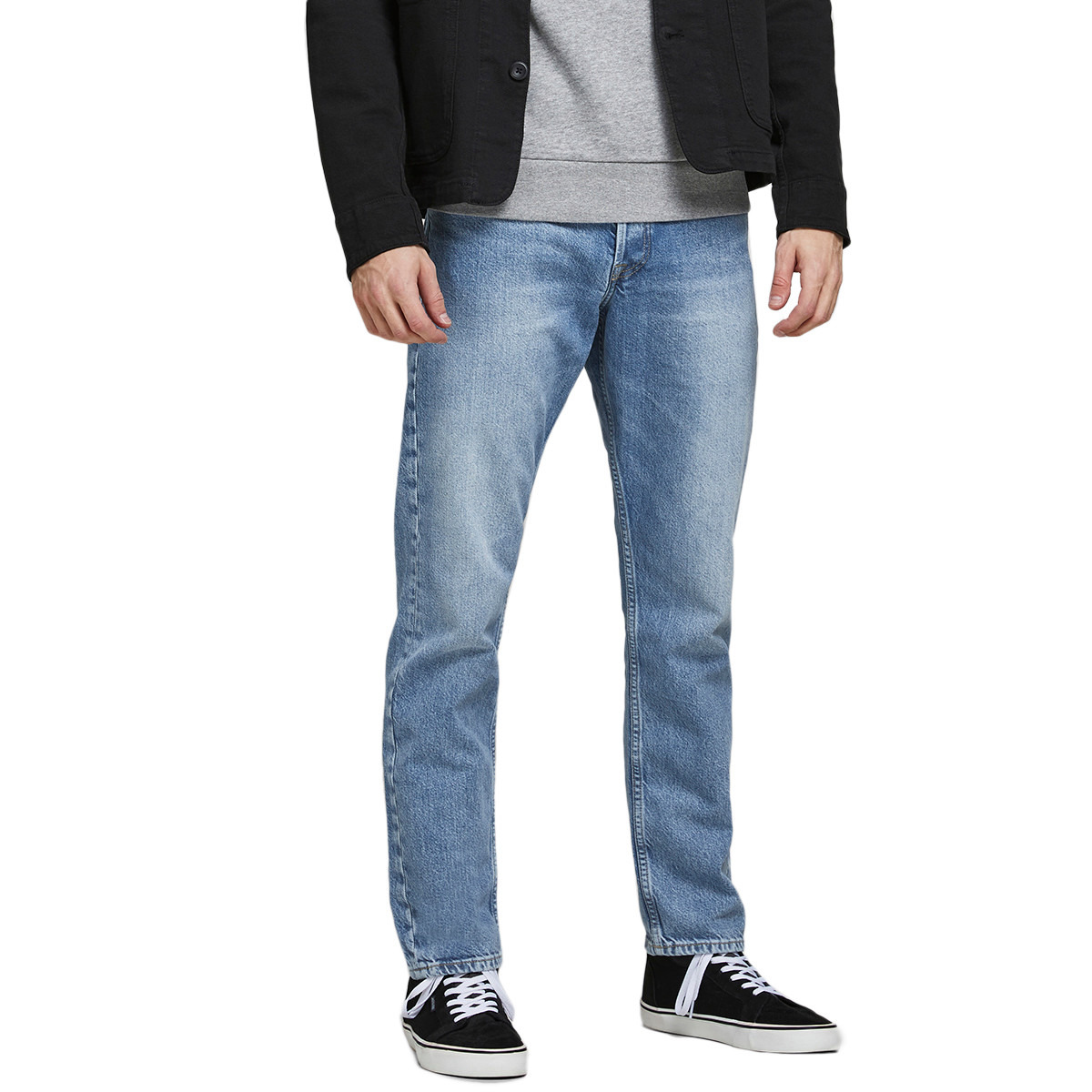 Jack & Jones Men Solid Button Closure Jeans-men-clothing-bottoms-jeans-image-1