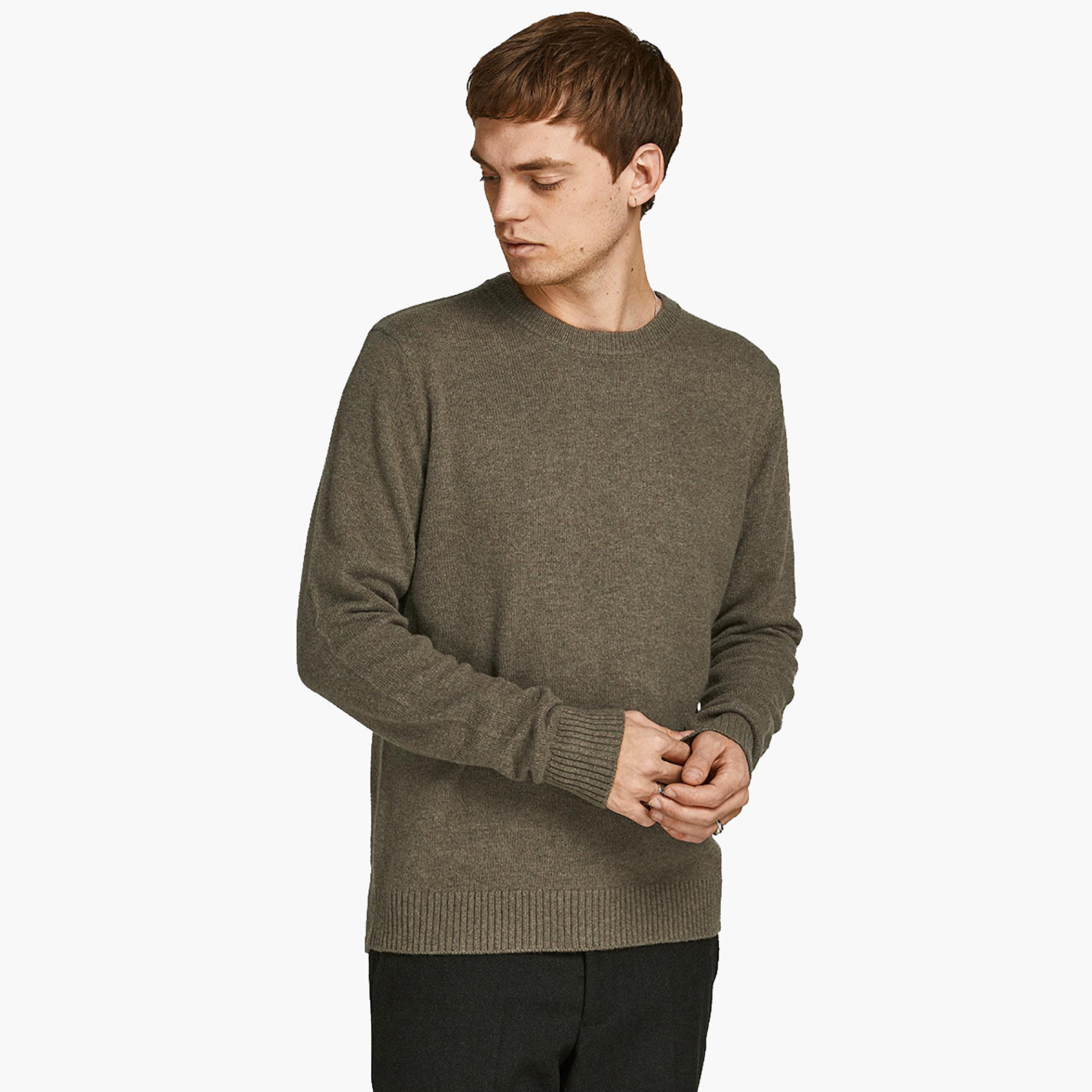بلوفر بنى جاك آند جونس-men-clothing-sweatersandpullovers-image-1