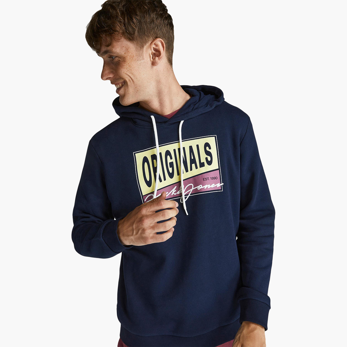 Jack & Jones Men Printed Hooded Sweatshirt-men-winterwear-hoodiesandsweatshirts-image-7