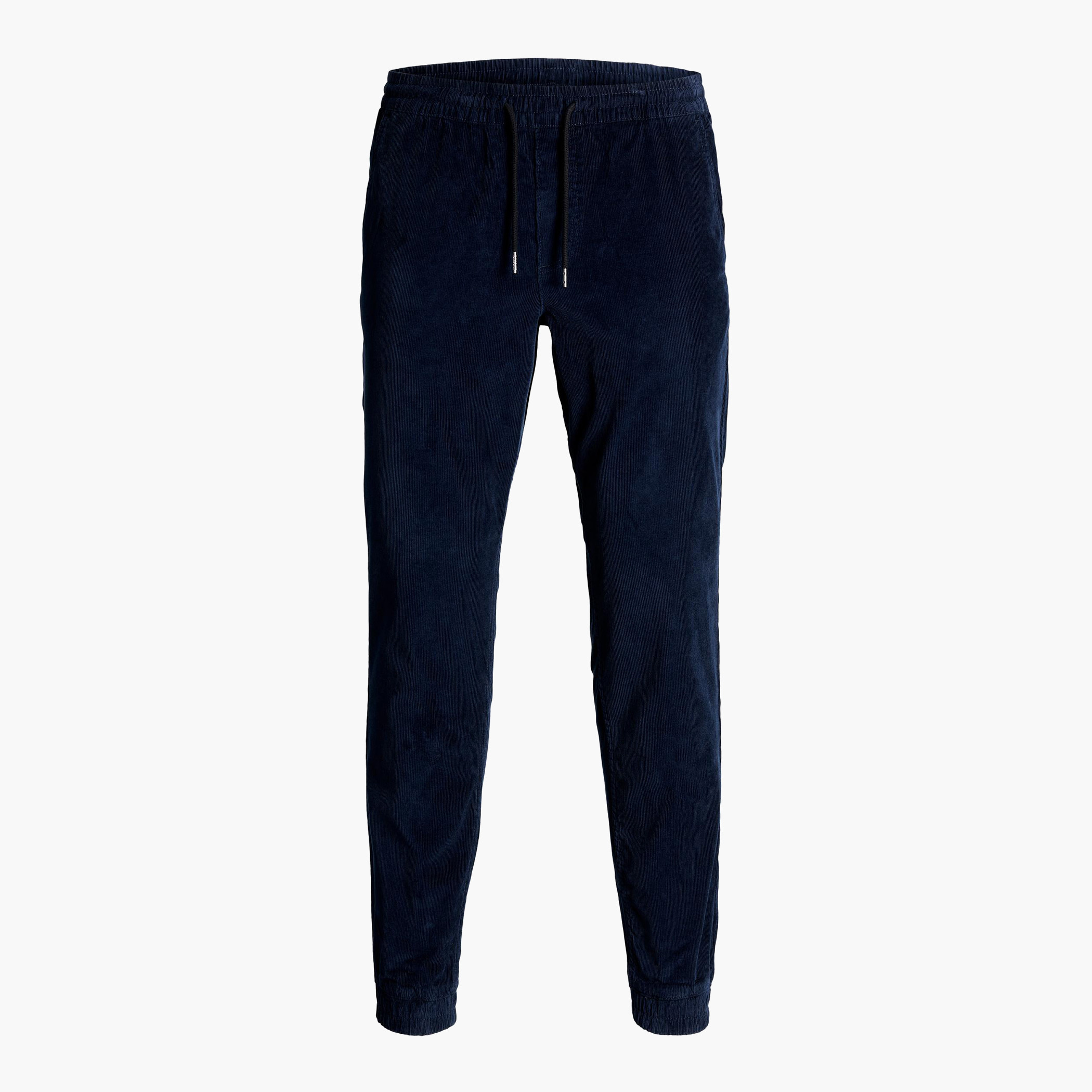 Jack & Jones Men Textured Jogger with Drawstring Closure-men-clothing-bottoms-joggers-image-1