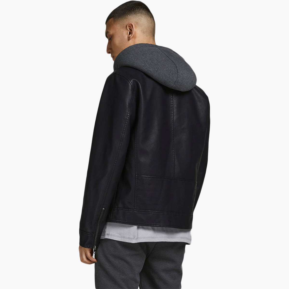 Jack & Jones Men Solid Front Zipper Hooded Jacket-men-clothing-jacketsandblazers-jackets-image-5