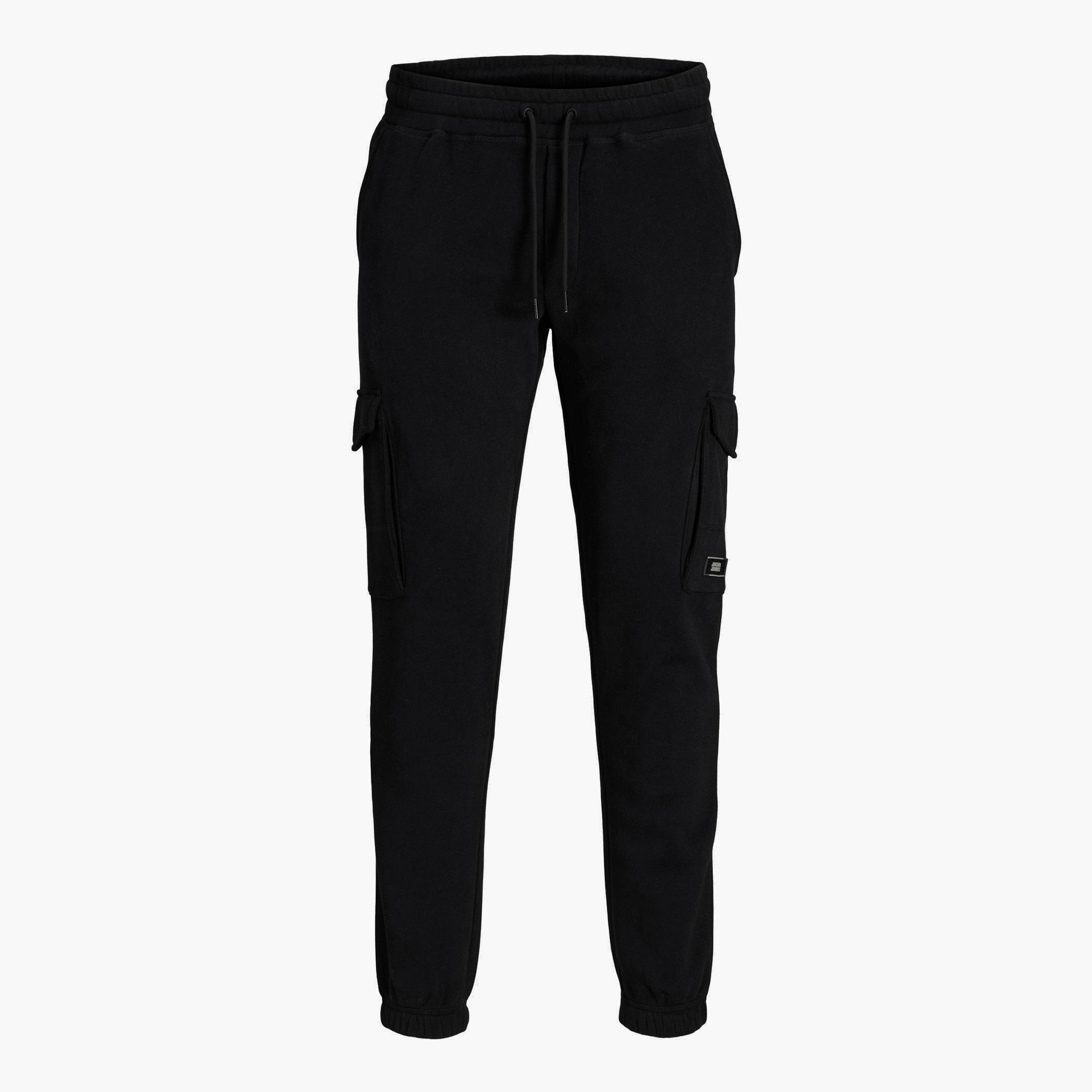 Jack & Jones Men Solid Cargo Sweat Pant with Drawstring Closure-men-clothing-bottoms-joggers-image-4