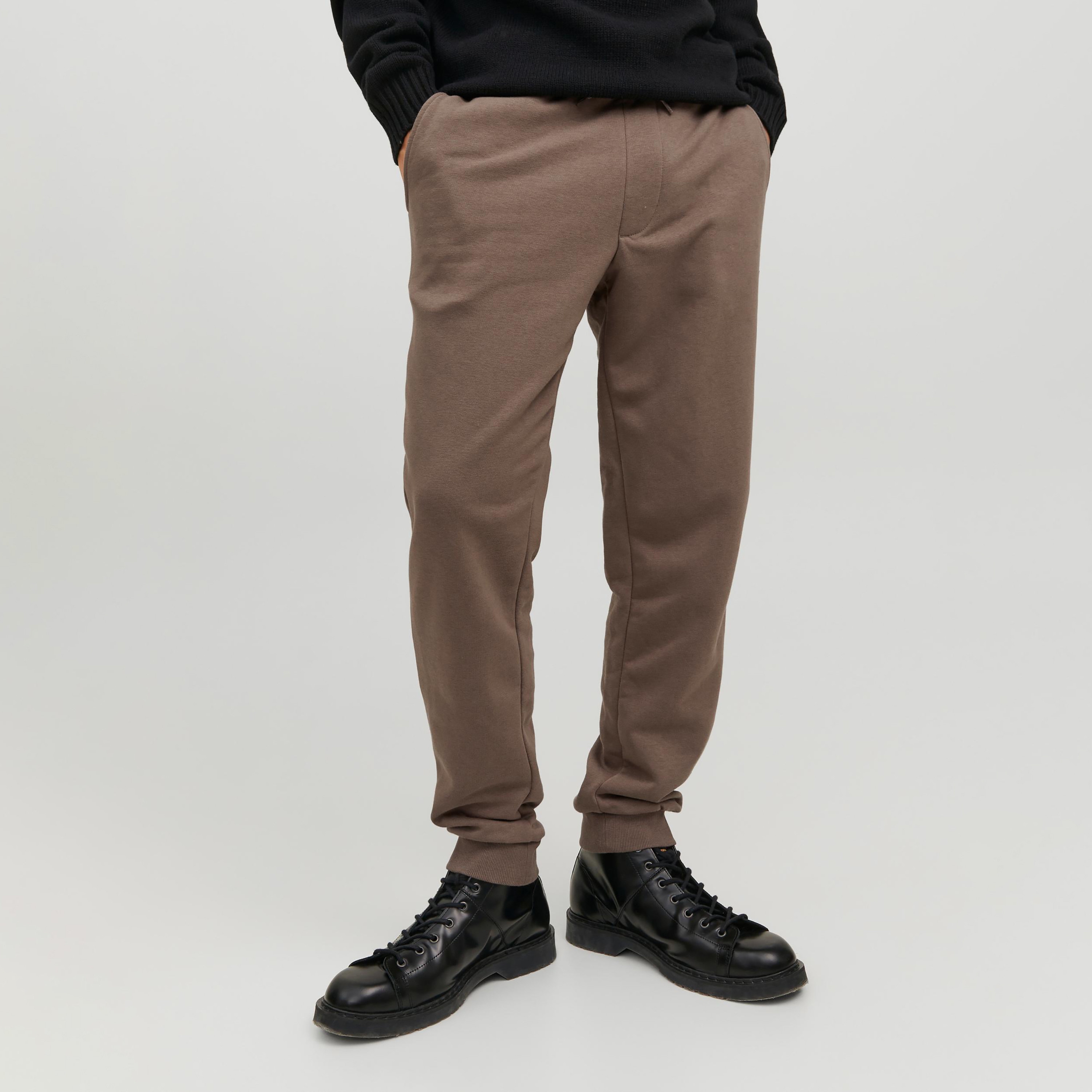 Jack & Jones Plain Mid Waist Drawstring Joggers-men-clothing-bottoms-joggers-image-6