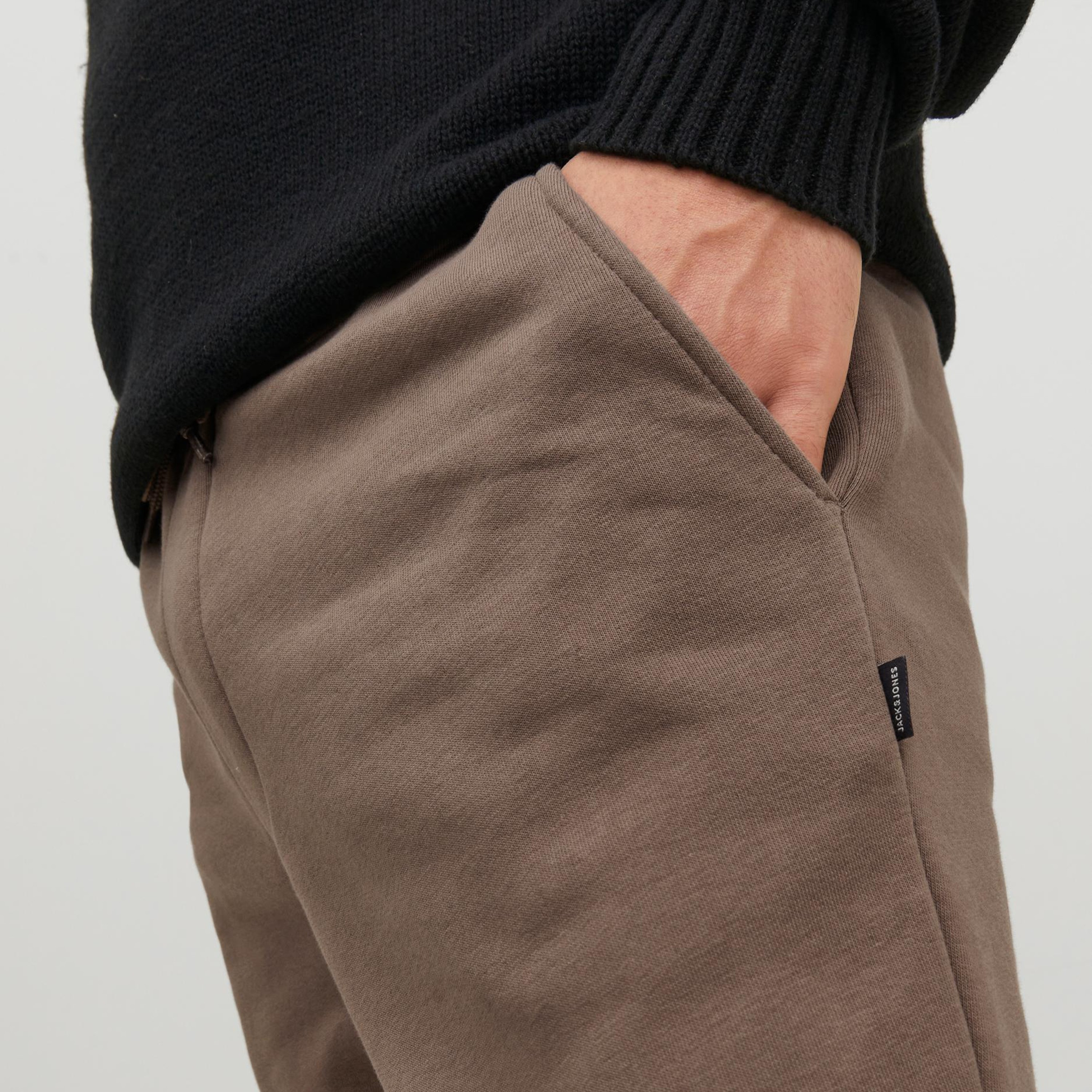 Jack & Jones Plain Mid Waist Drawstring Joggers-men-clothing-bottoms-joggers-image-8
