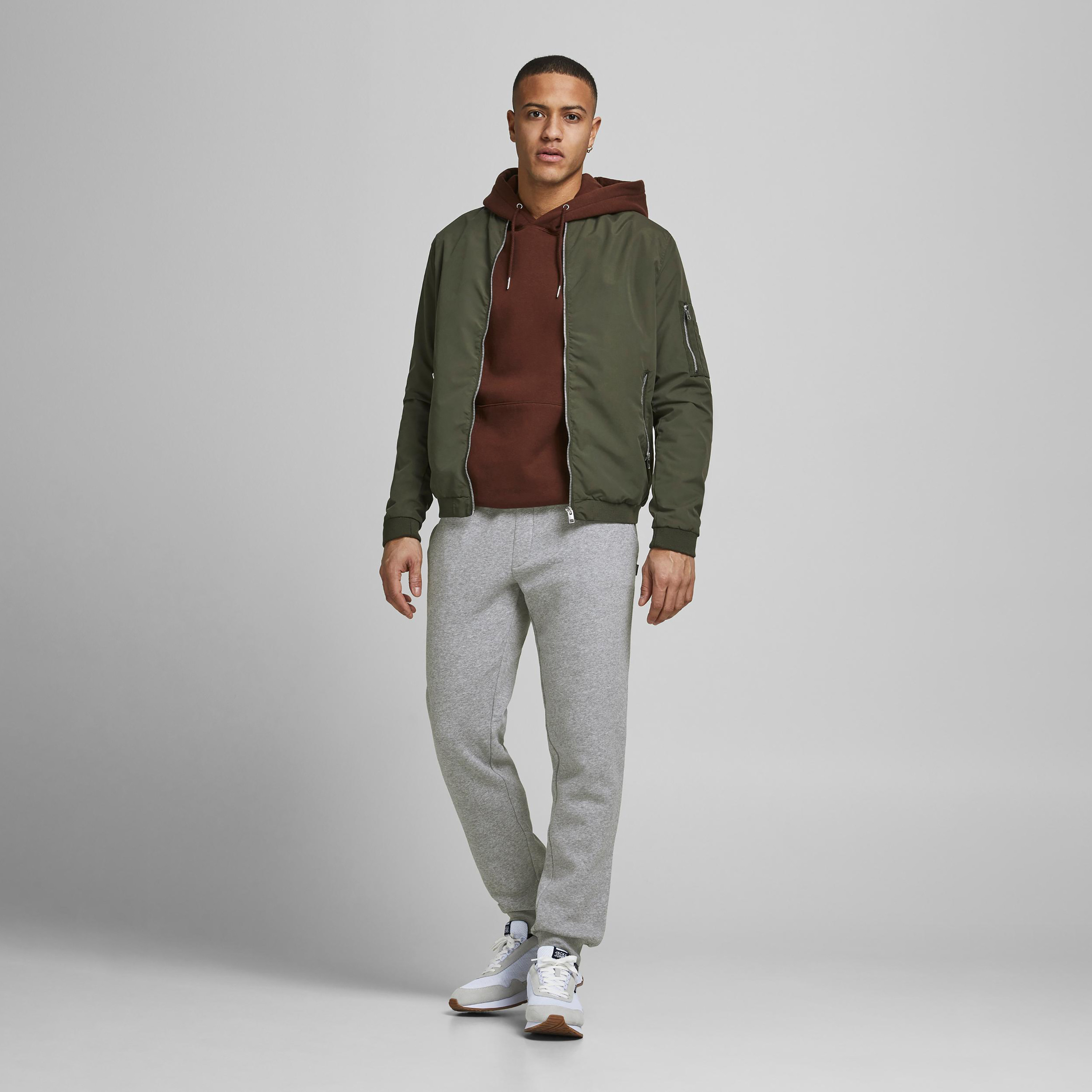 Jack & Jones Plain Mid Waist Drawstring Joggers-men-clothing-bottoms-joggers-image-12