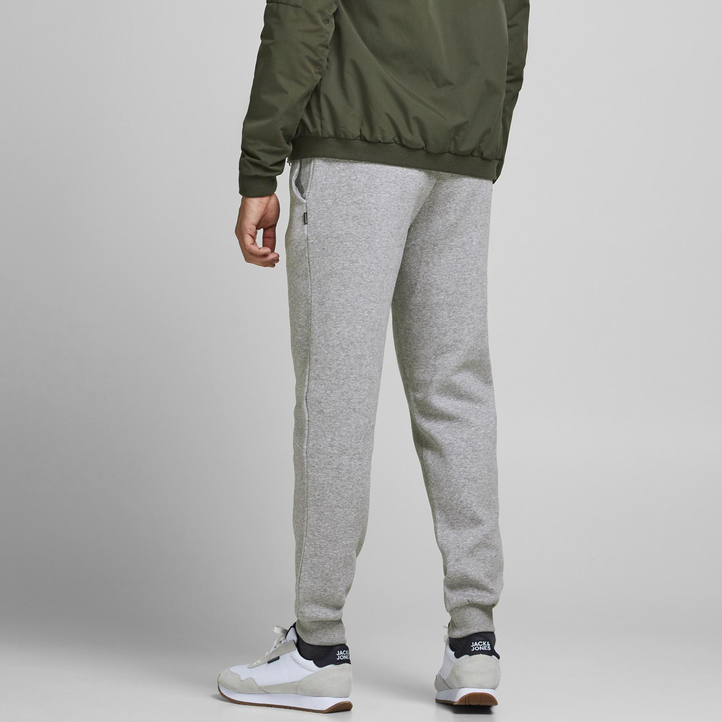 Jack & Jones Plain Mid Waist Drawstring Joggers-men-clothing-bottoms-joggers-image-14