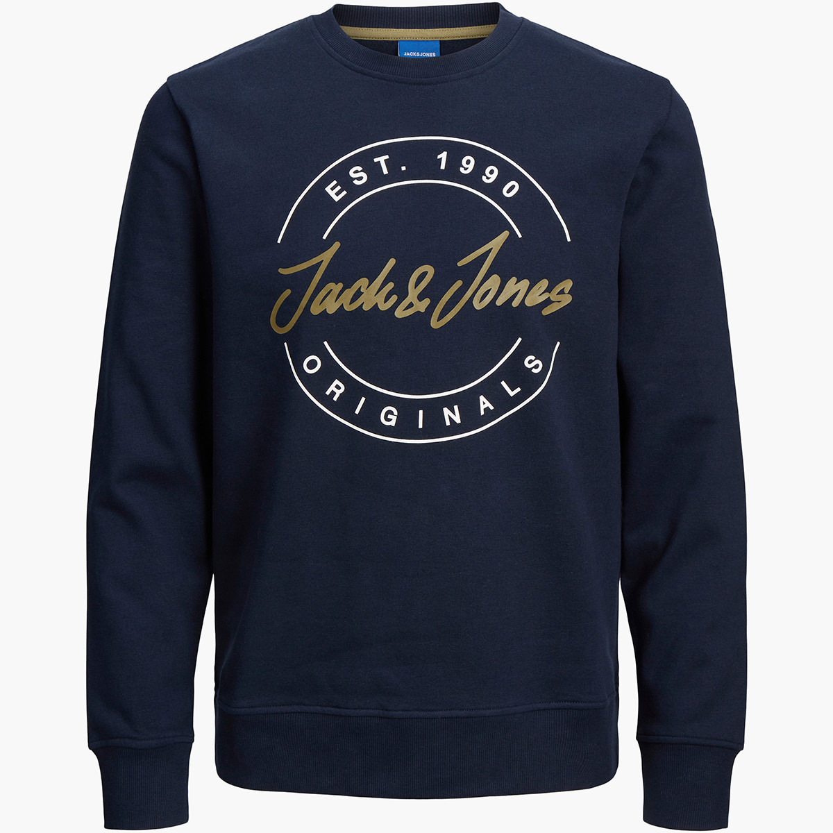 Jack & Jones Men Logo Crew Neck Sweatshirt-men-winterwear-hoodiesandsweatshirts-image-2