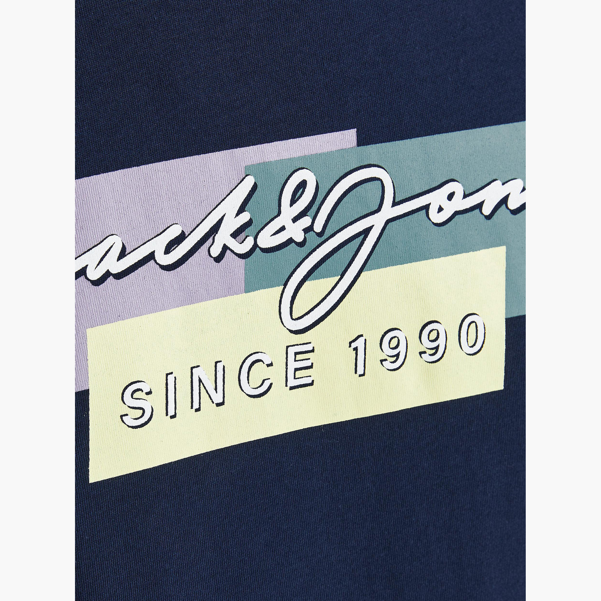Jack & Jones Printed Crew Neck T-shirt with Short Sleeves-men-clothing-tshirtsandpolos-tshirts-image-6