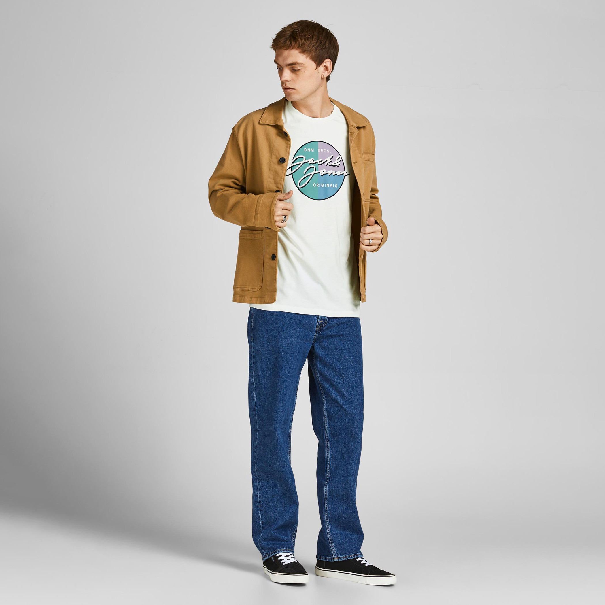 Jack & Jones Printed Crew Neck T-shirt with Short Sleeves-men-clothing-tshirtsandpolos-tshirts-image-3
