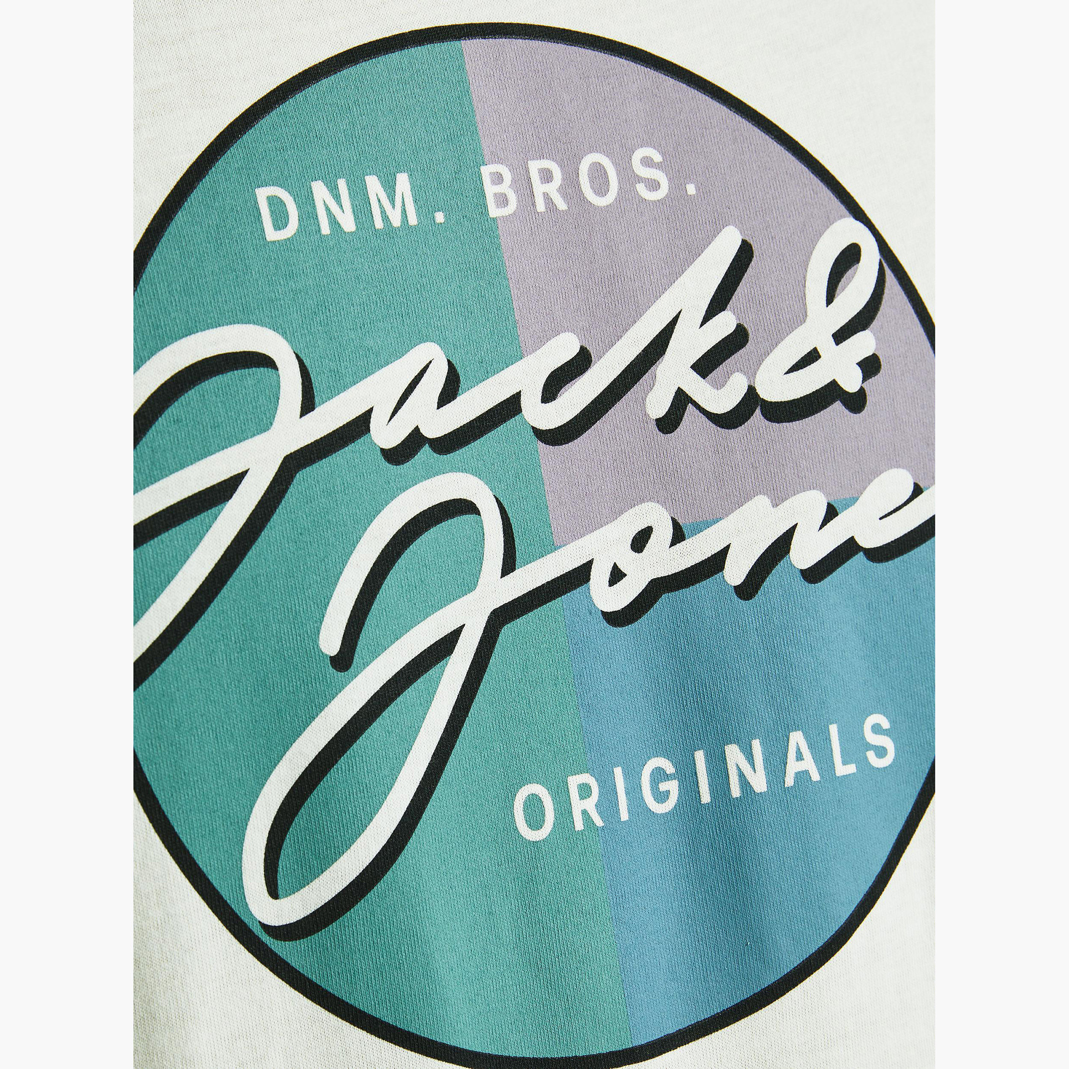 Jack & Jones Printed Crew Neck T-shirt with Short Sleeves-men-clothing-tshirtsandpolos-tshirts-image-5