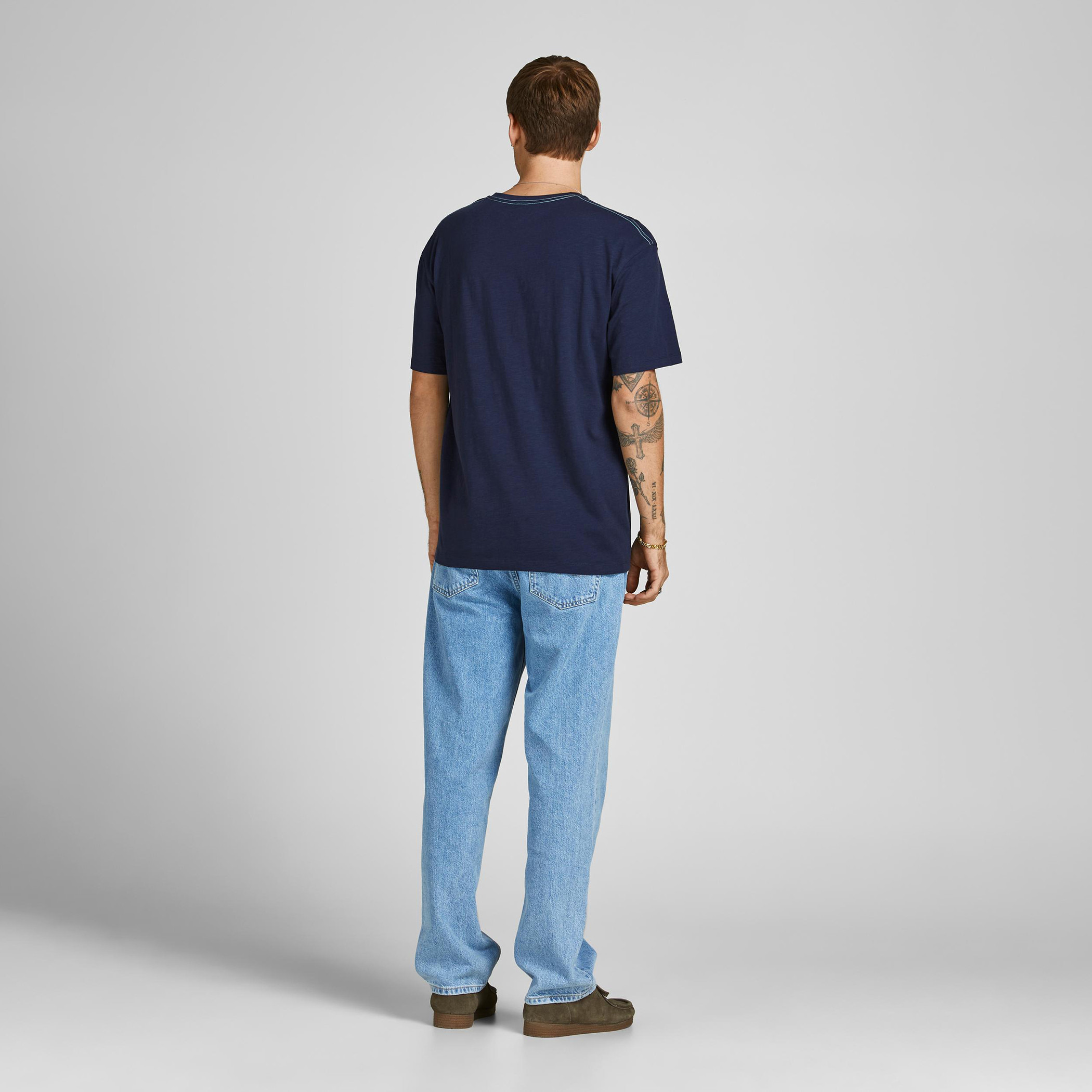Jack & Jones Embroidered Crew Neck T-shirt with Short Sleeves-men-clothing-tshirtsandpolos-tshirts-image-3