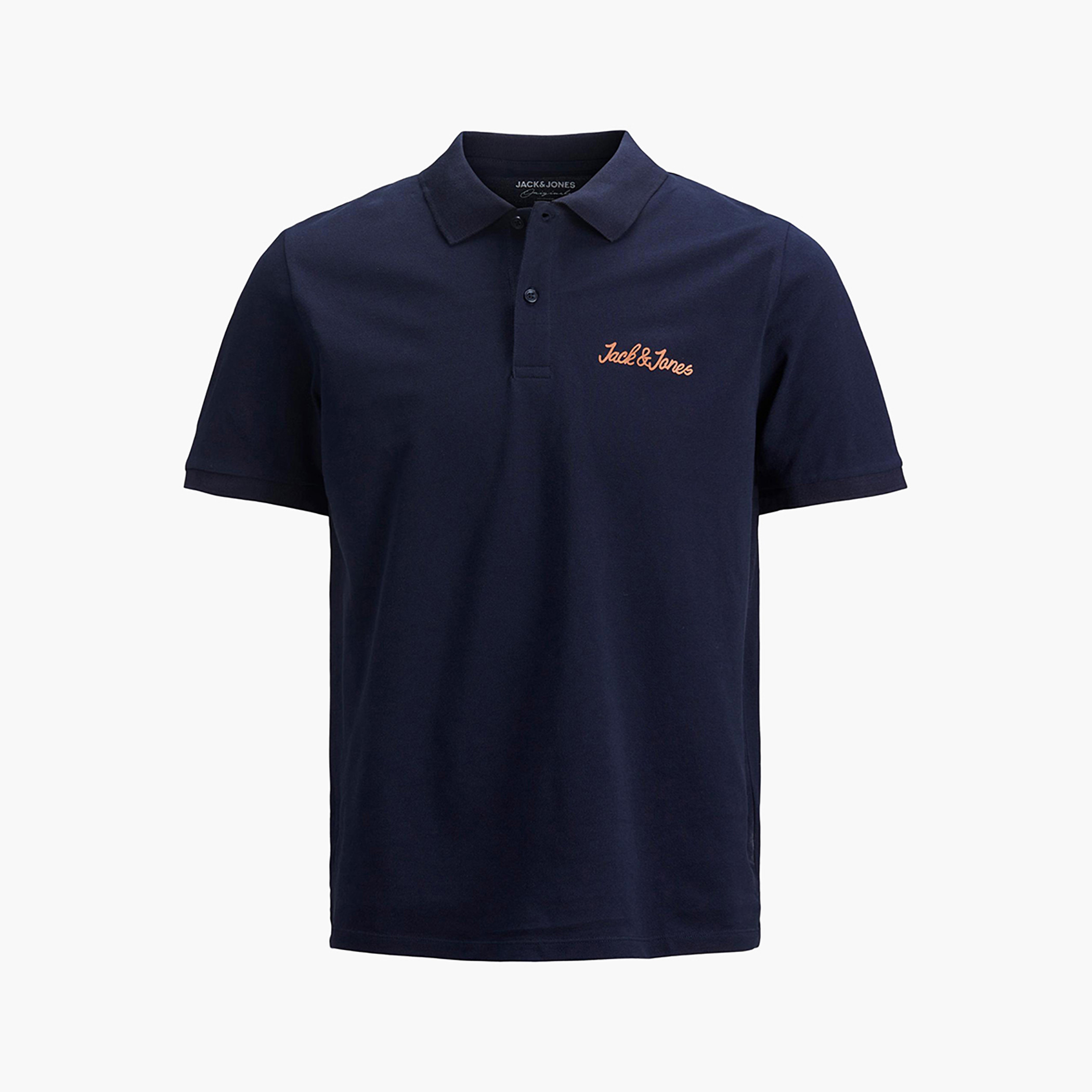 Jack & Jones Men Solid Short Sleeves Polo T-Shirt-men-clothing-tshirtsandpolos-polos-image-1