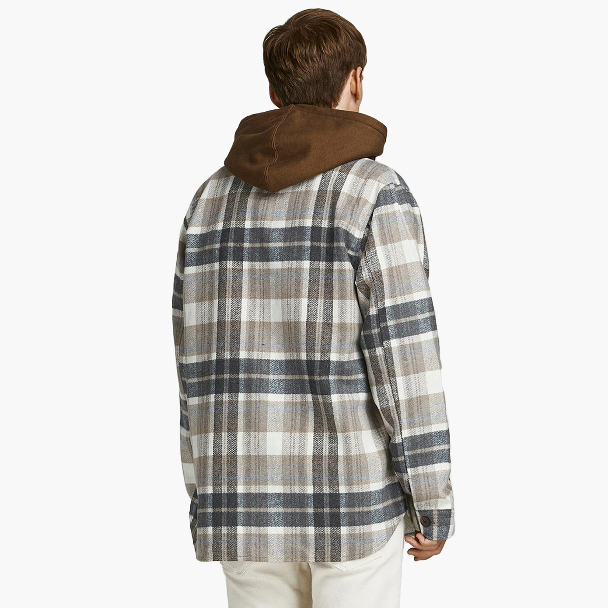 Jack & Jones Men Checked Front Flap Pocket Shirt-men-clothing-shirts-image-4