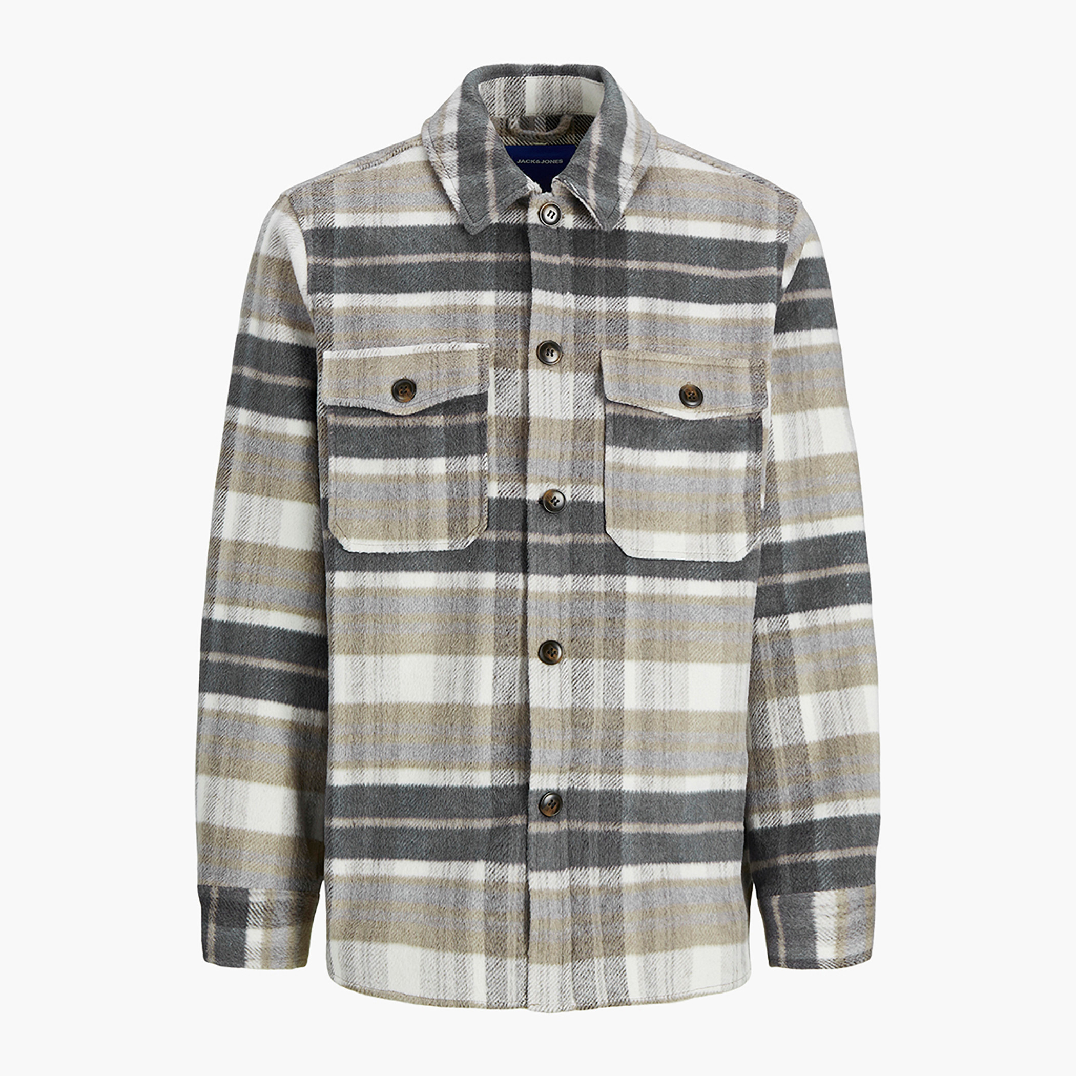 Jack & Jones Men Checked Front Flap Pocket Shirt-men-clothing-shirts-image-7