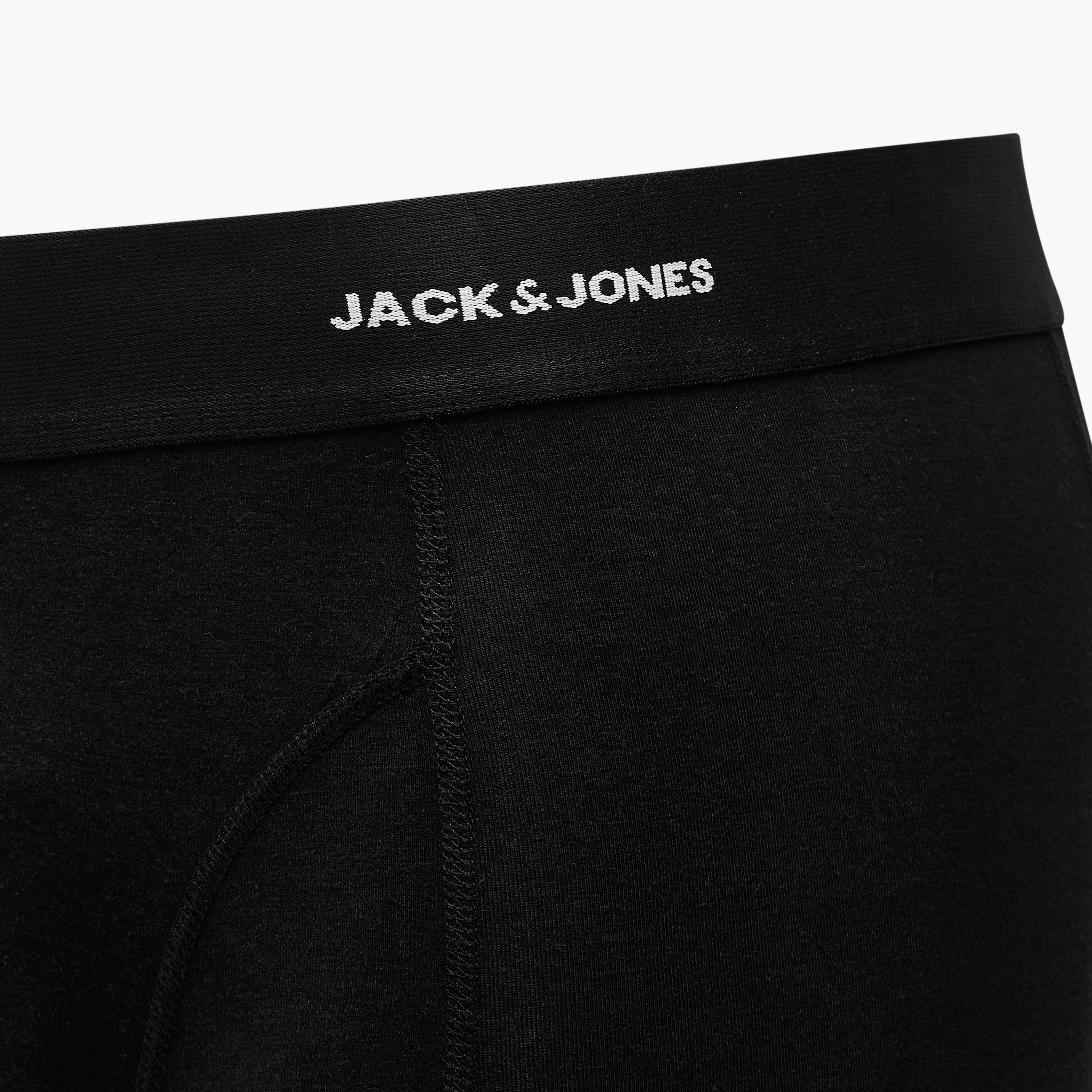 Jack & Jones Solid Trunks with Elasticated Waistband - Set of 3-men-clothing-innerwear-underwear-image-5
