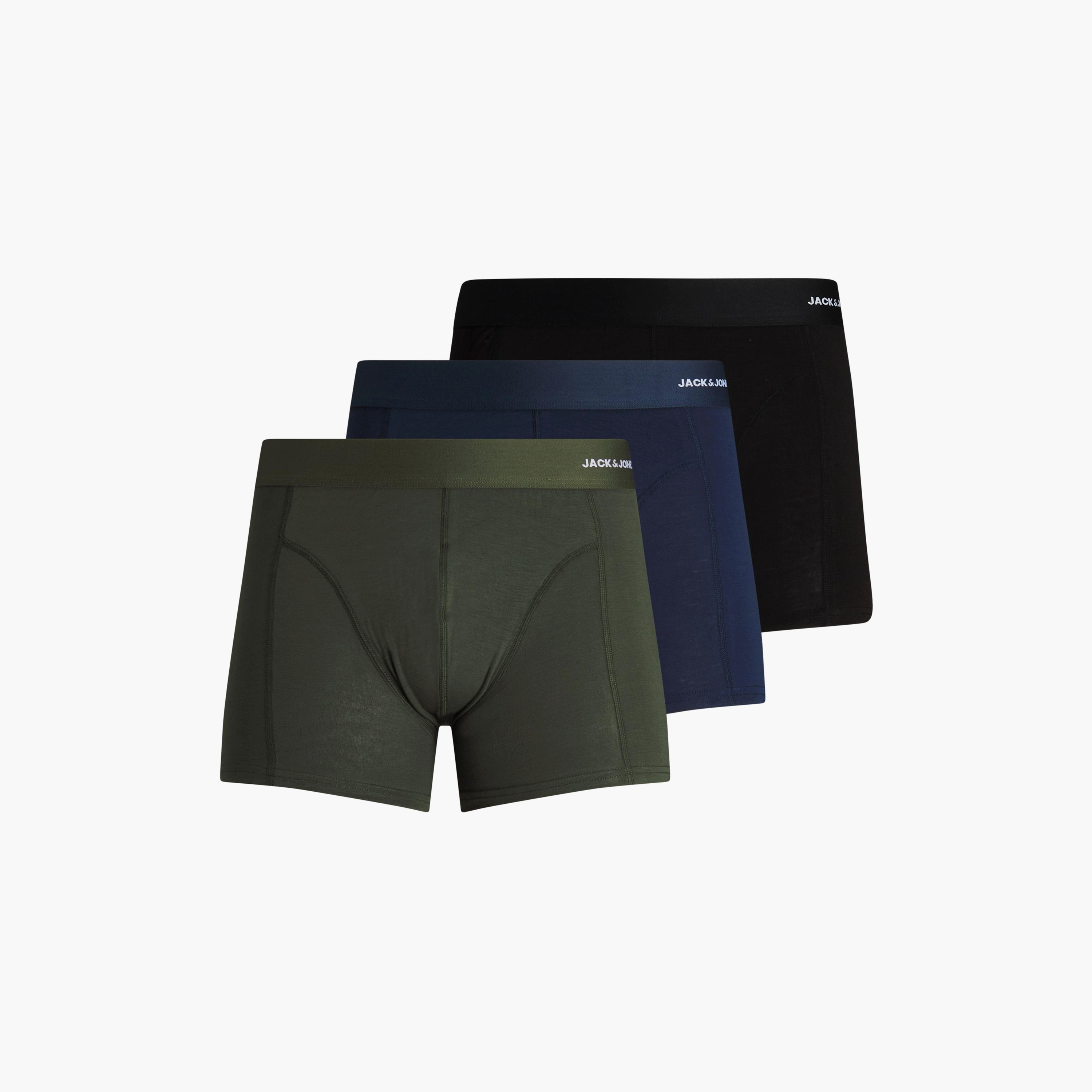 Jack & Jones Pack of 3 Multicolour Trunks-men-clothing-innerwear-underwear-image-1