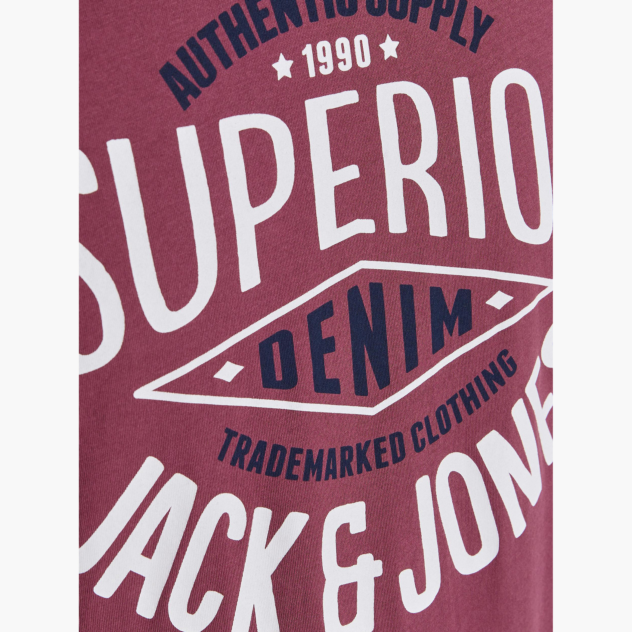 Jack & Jones Printed Crew Neck T-shirt with Short Sleeves-men-clothing-tshirtsandpolos-tshirts-image-5