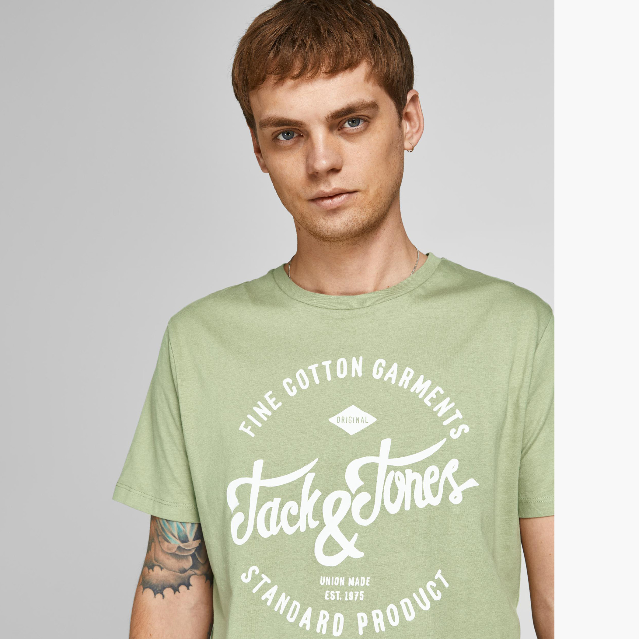 Jack & Jones Printed Crew Neck T-shirt with Short Sleeves-men-clothing-tshirtsandpolos-tshirts-image-2