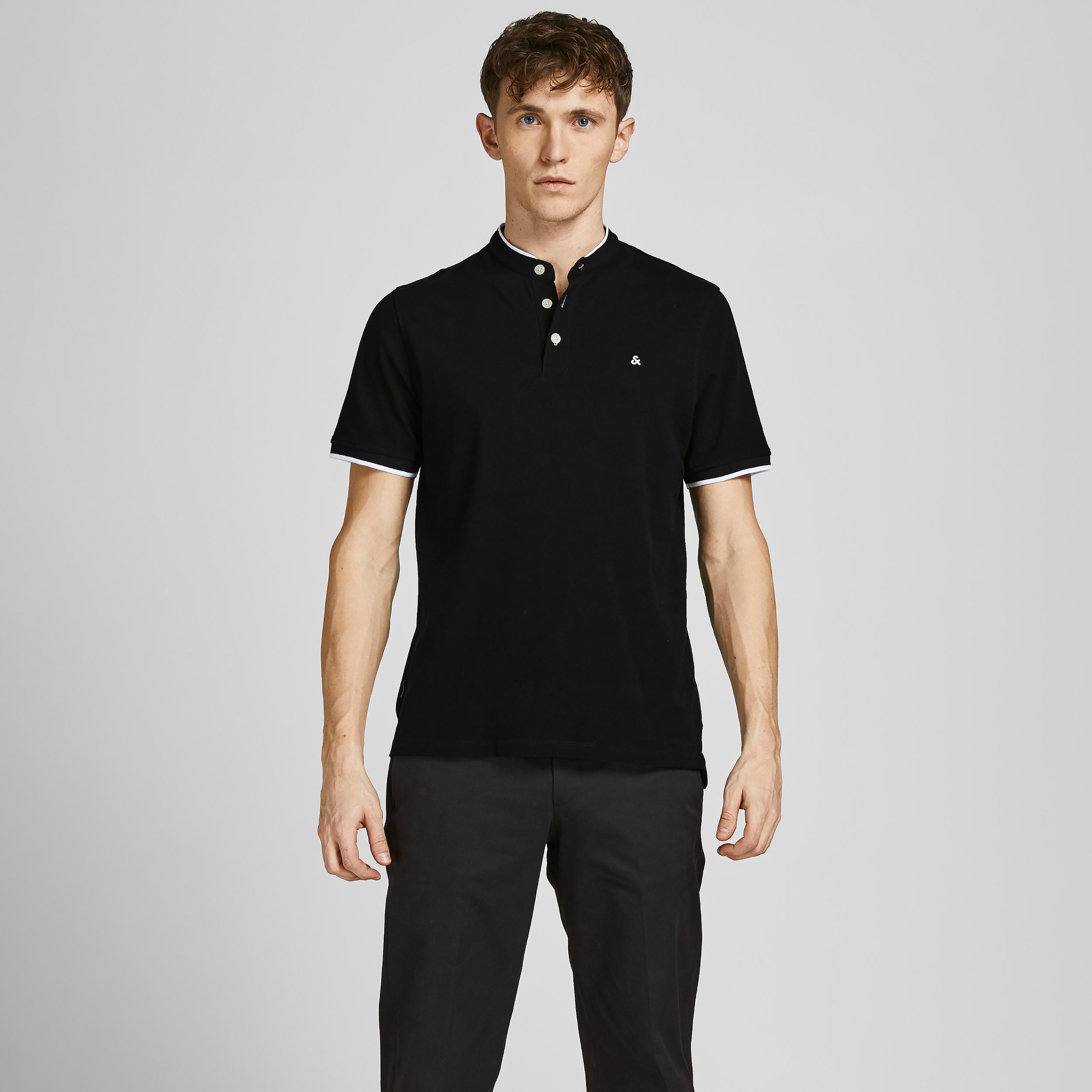 Jack & Jones Plain Short Sleeves Polo T-Shirt-men-clothing-tshirtsandpolos-polos-image-1