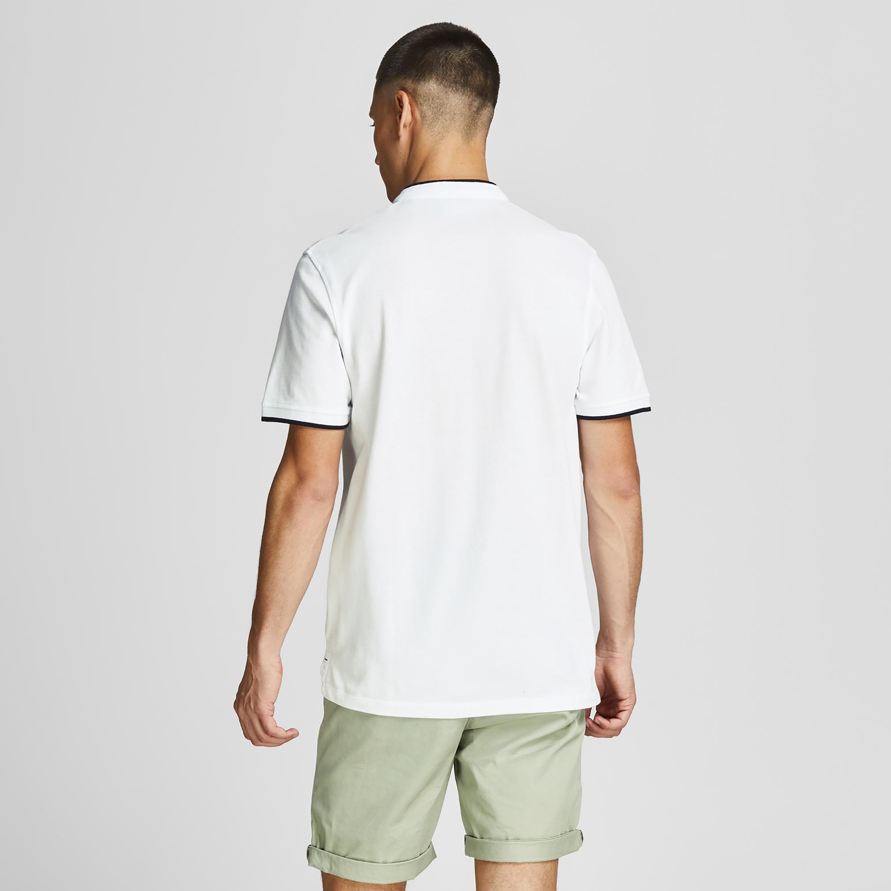 بولو تي شيرت من جاك آند جونز بأكمام قصيرة سادة-men-clothing-tshirtsandpolos-polos-image-15