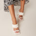 Haadana Square Toe Slip-On Sandals with Stilettoe Heels and Weave Detail Strap-Women%27s Heel Sandals-thumbnail-1