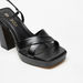 Haadana Cross Strap Sandals with Block Heels and Buckle Closure-Women%27s Heel Sandals-thumbnailMobile-6