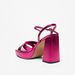 Haadana Cross Strap Sandals with Block Heels and Buckle Closure-Women%27s Heel Sandals-thumbnailMobile-2