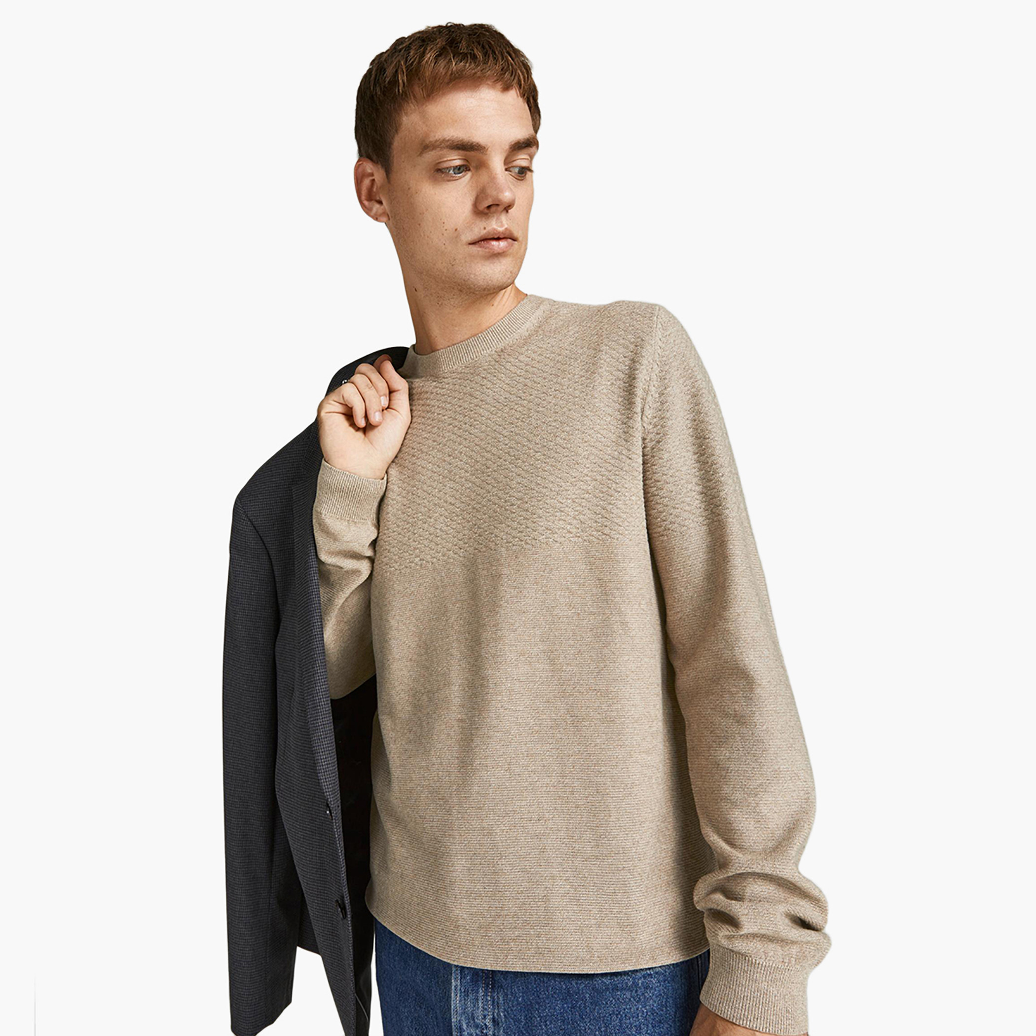 Jack & Jones Men Knitted Crew Neck Pullover-men-clothing-sweatersandpullovers-image-5