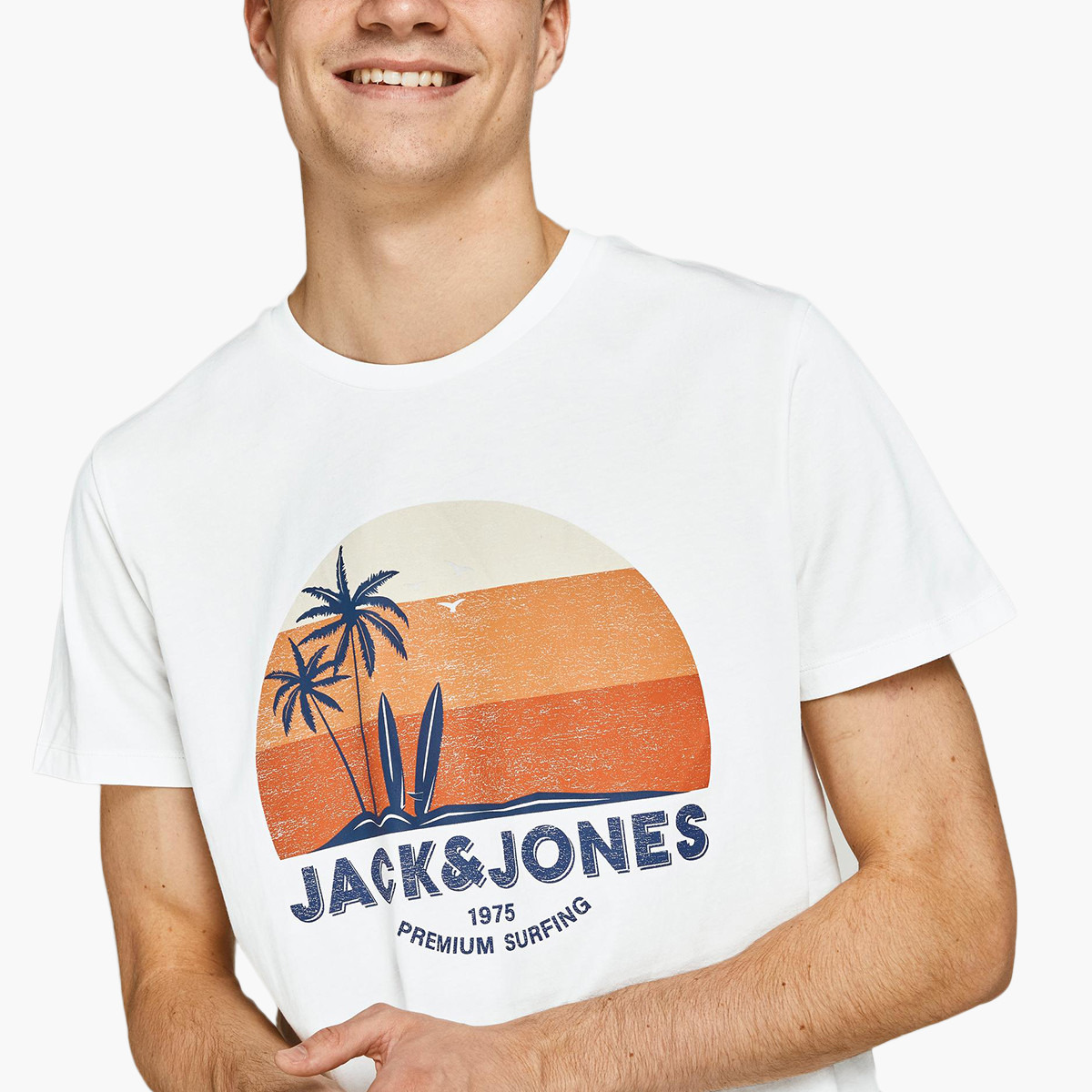 Jack & Jones Men Printed White Crew Neck T-Shirt-men-clothing-tshirtsandpolos-tshirts-image-4