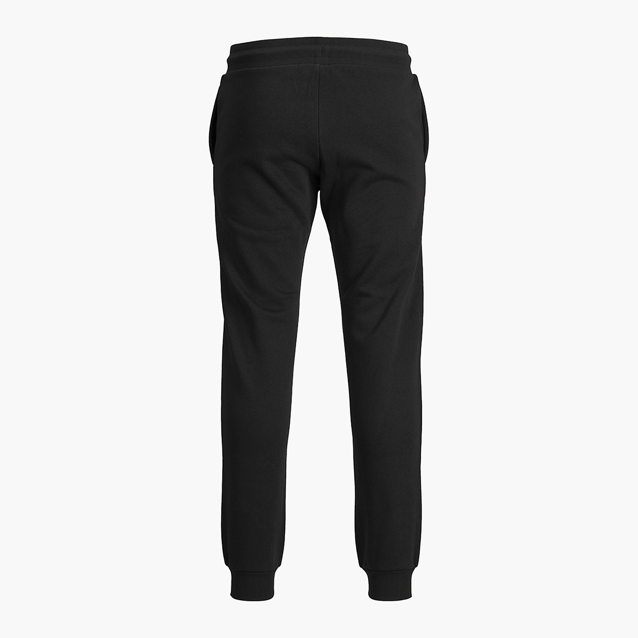 Jack & Jones Men Solid Comfort Fit Drawstring Sweatpant-men-clothing-bottoms-trousersandchinos-trousers-image-2