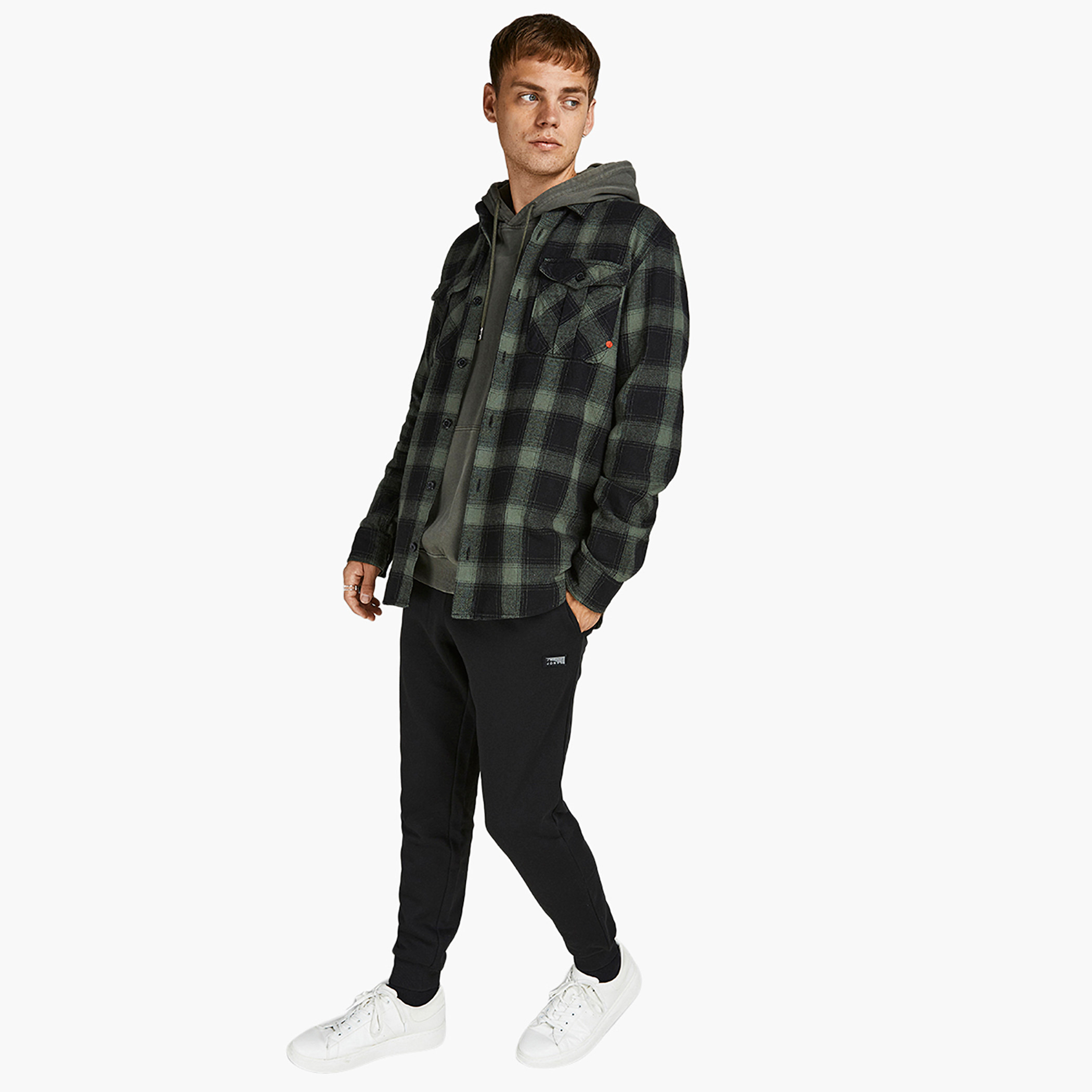 Jack & Jones Men Solid Comfort Fit Drawstring Sweatpant-men-clothing-bottoms-trousersandchinos-trousers-image-6