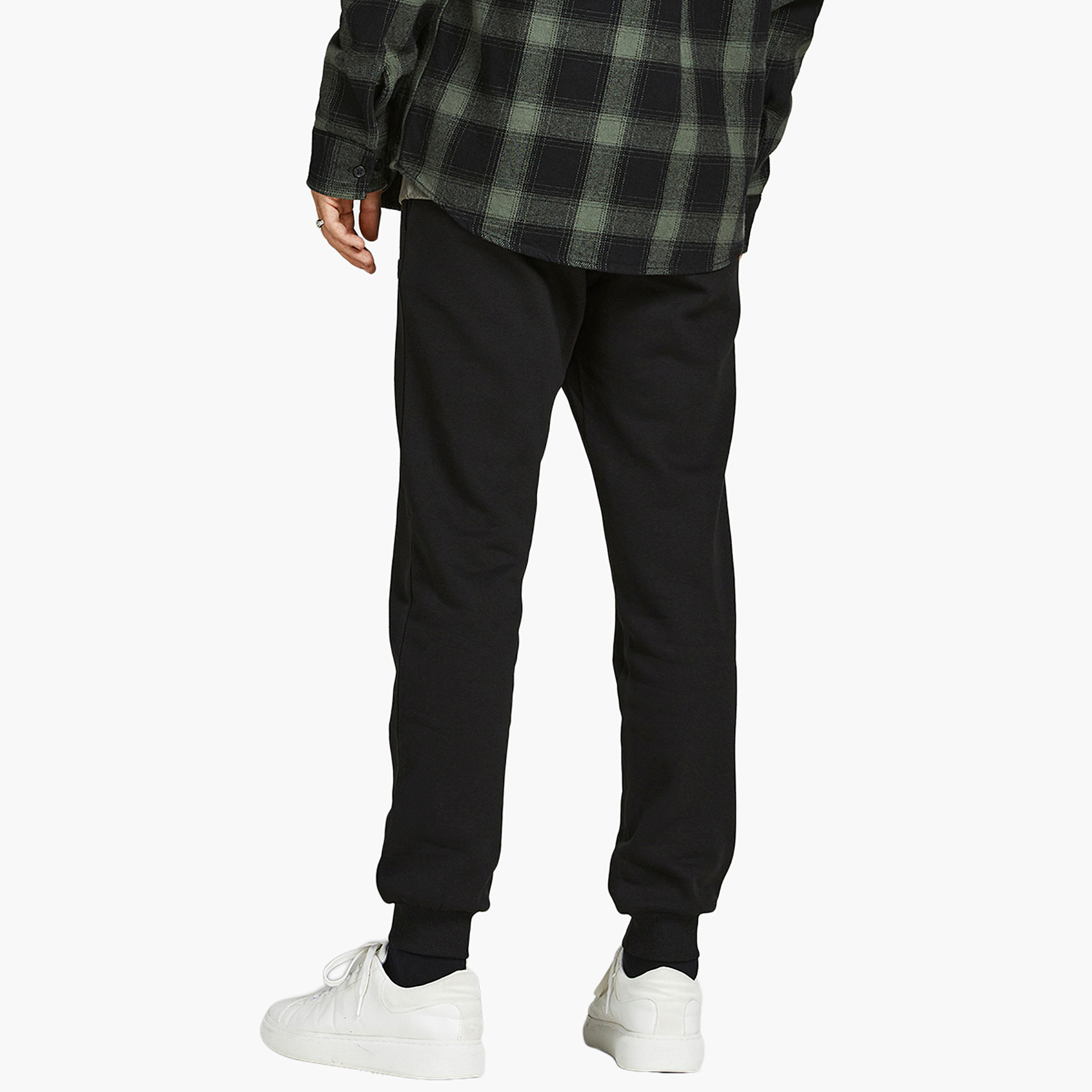 Jack & Jones Men Solid Comfort Fit Drawstring Sweatpant-men-clothing-bottoms-trousersandchinos-trousers-image-8