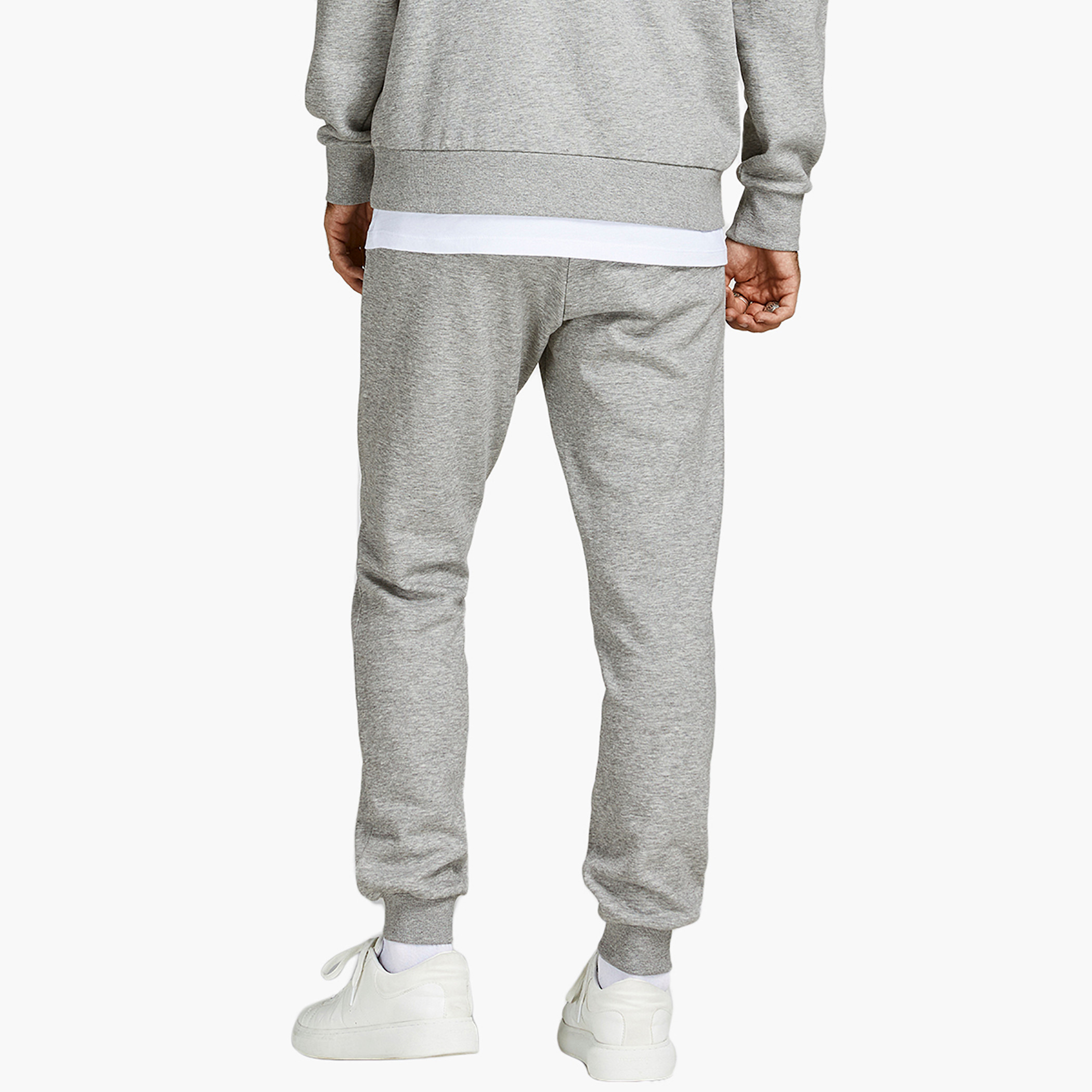 Jack & Jones Men Solid Comfort Fit Drawstring Sweatpant-men-clothing-bottoms-trousersandchinos-trousers-image-6
