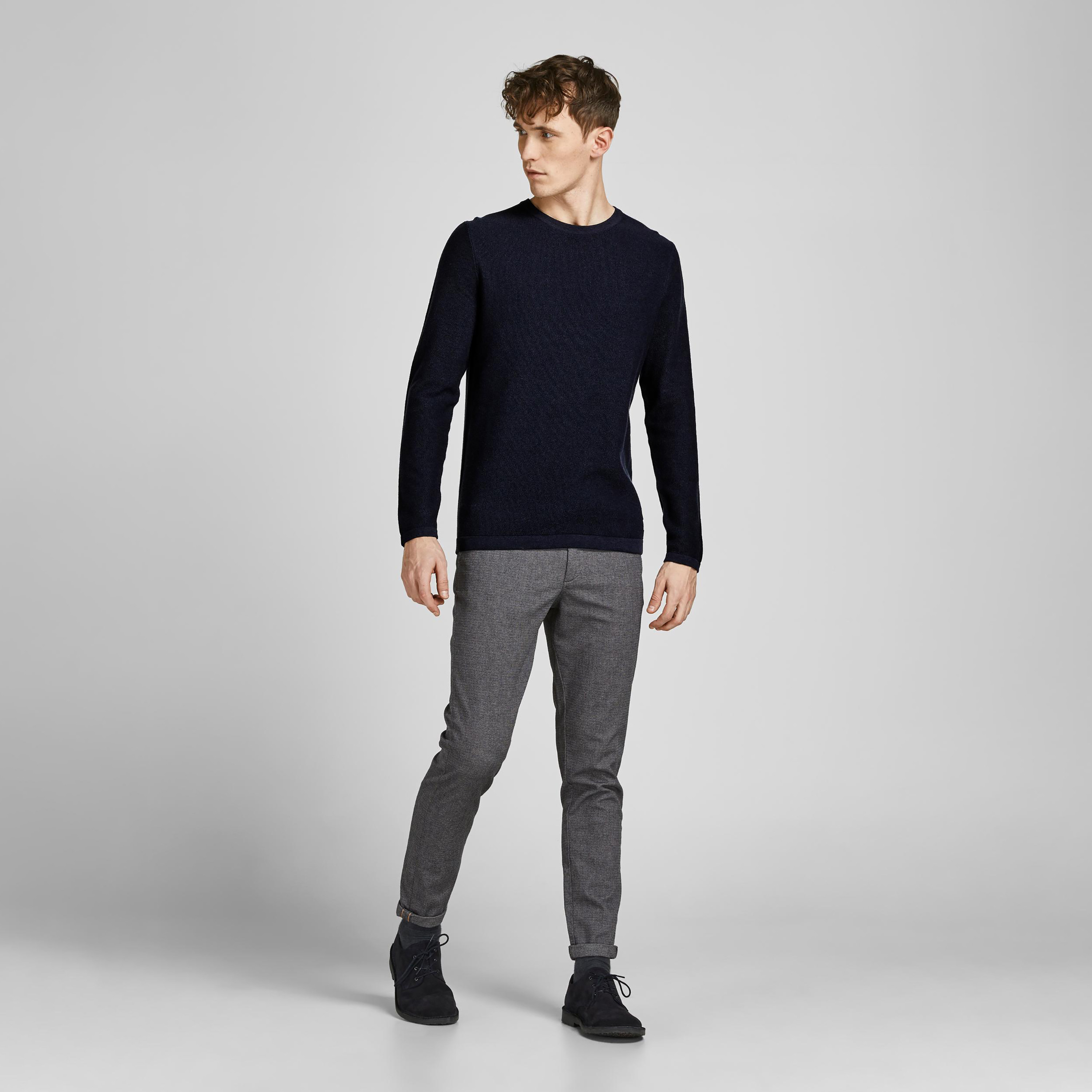 Jack & Jones Plain Crew Neck Long Sleeves Pullover-men-clothing-sweatersandpullovers-image-2