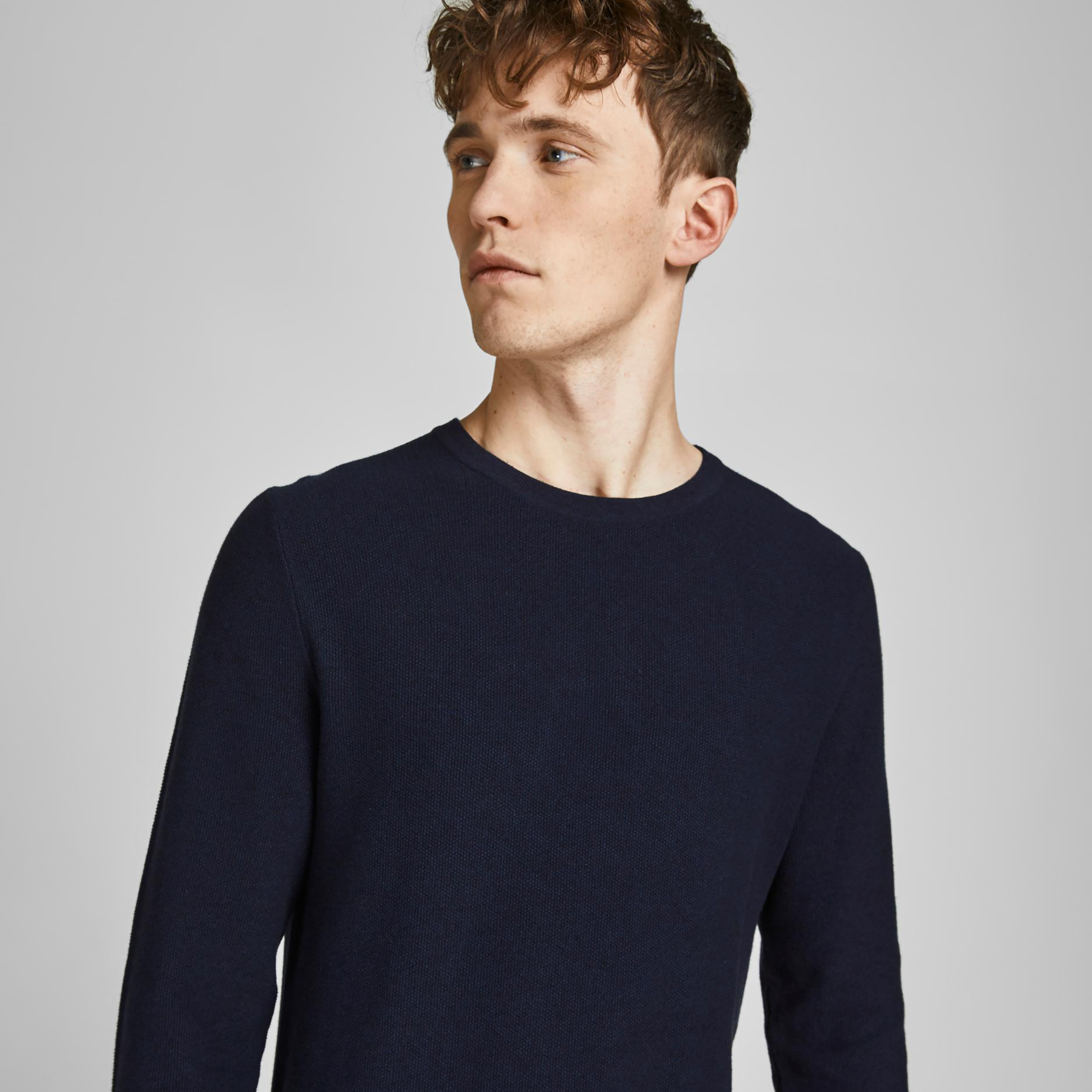 Jack & Jones Plain Crew Neck Long Sleeves Pullover-men-clothing-sweatersandpullovers-image-3