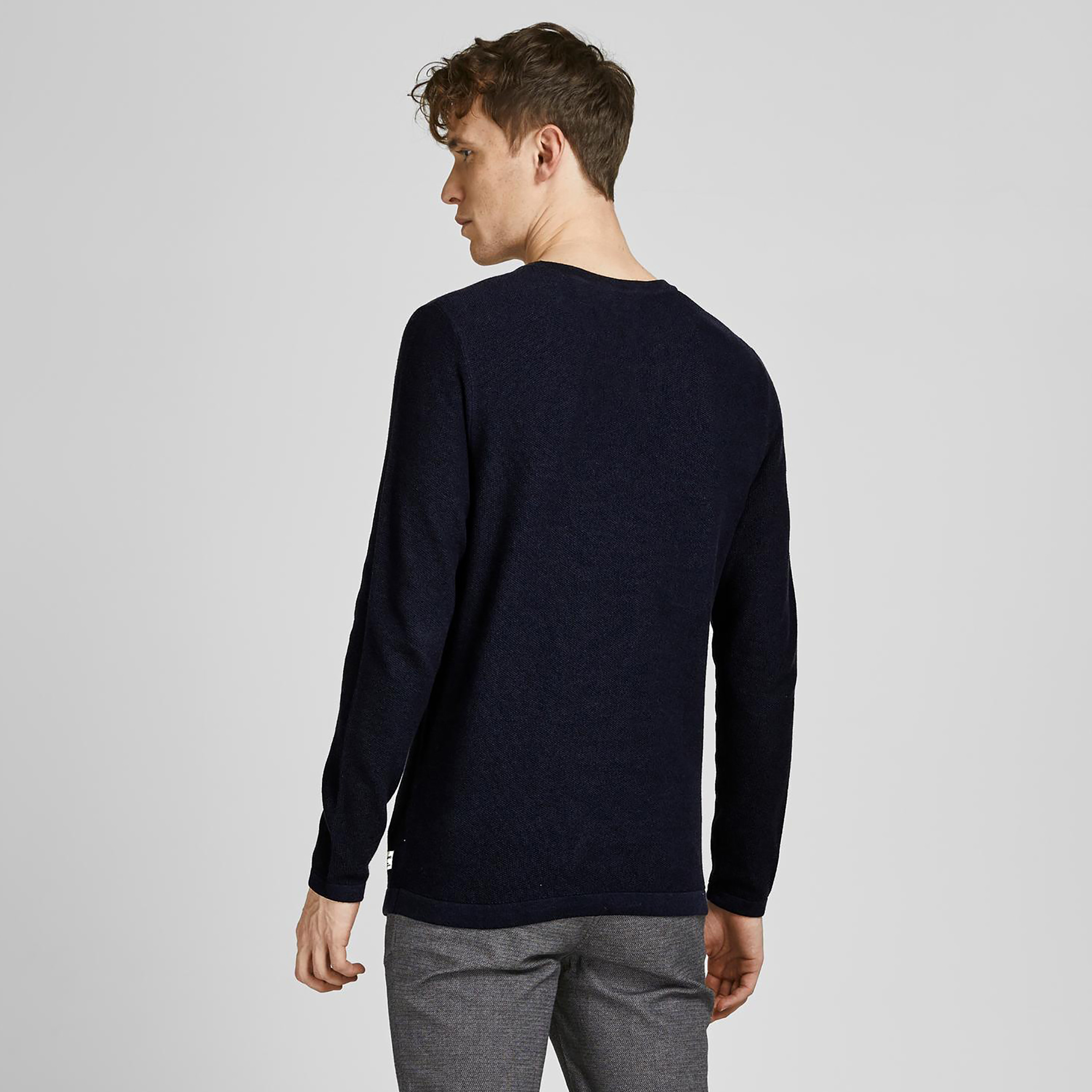 Jack & Jones Plain Crew Neck Long Sleeves Pullover-men-clothing-sweatersandpullovers-image-4
