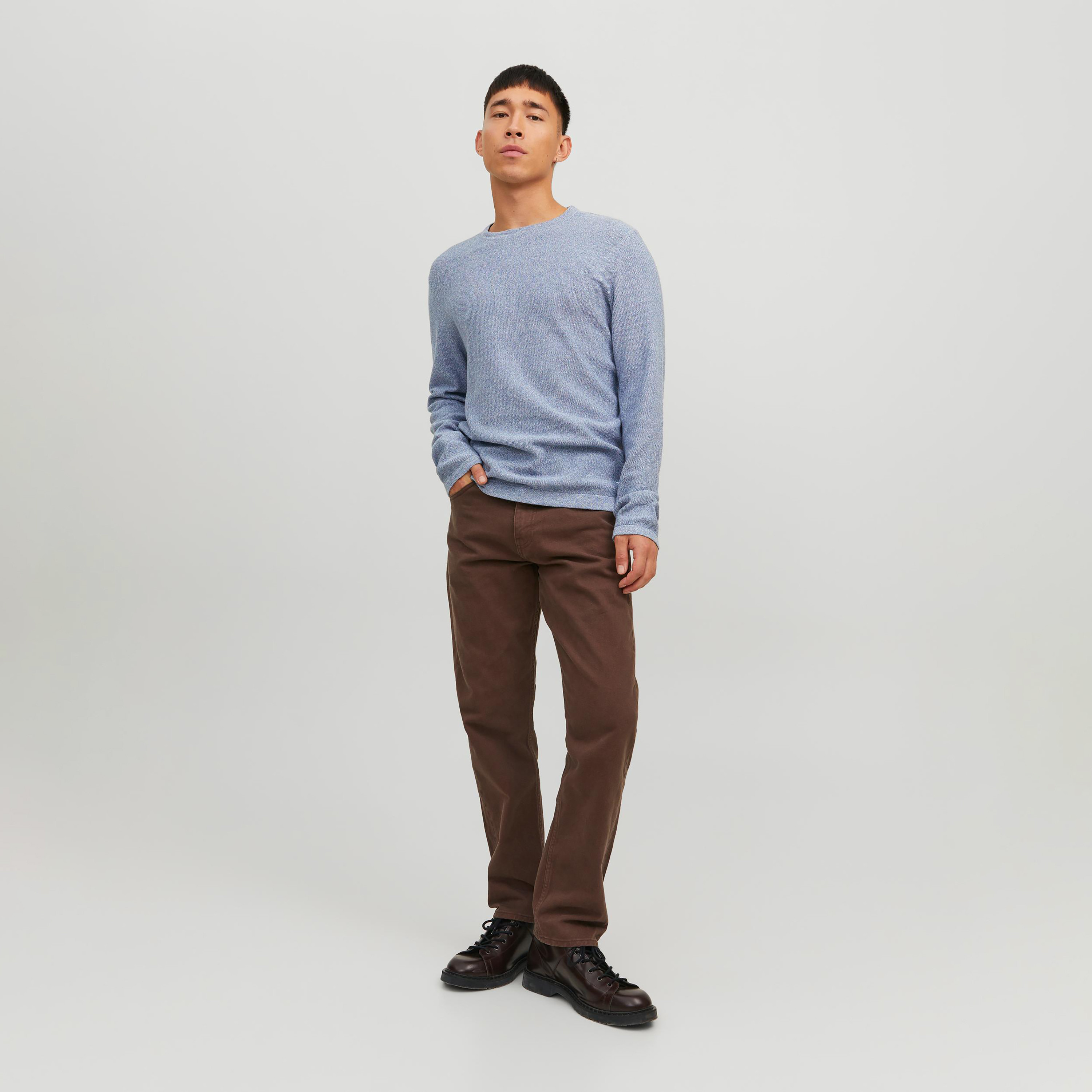 Jack & Jones Plain Crew Neck Long Sleeves Pullover-men-clothing-sweatersandpullovers-image-7