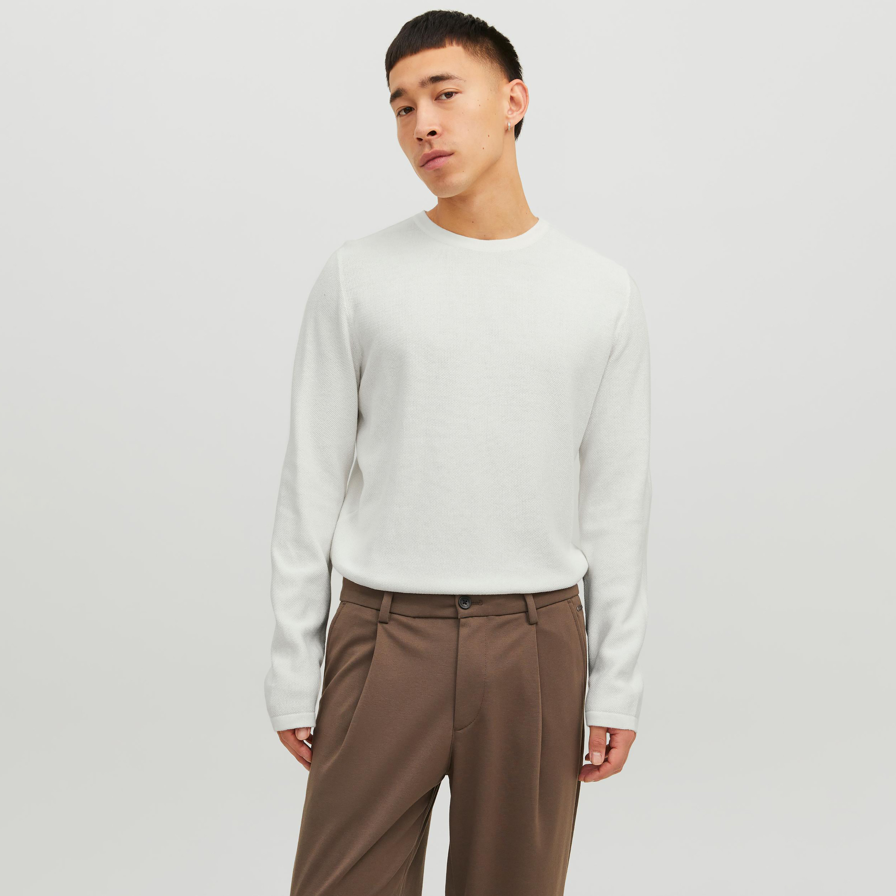 Jack & Jones Plain Crew Neck Long Sleeves Pullover-men-clothing-sweatersandpullovers-image-16