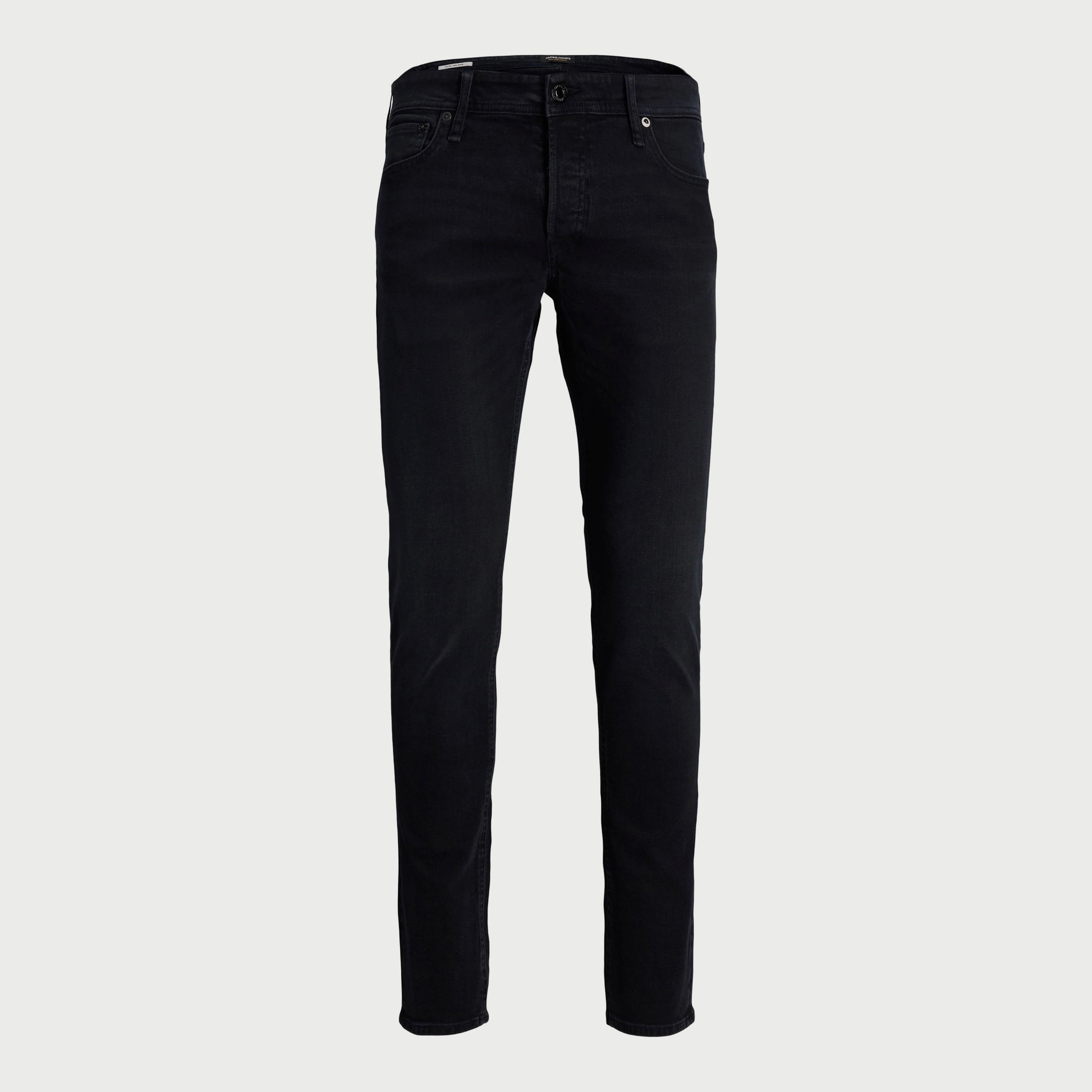 Jack & Jones Men Blue Plain Slim Fit Low-Rise Jeans-men-clothing-jeans-image-1
