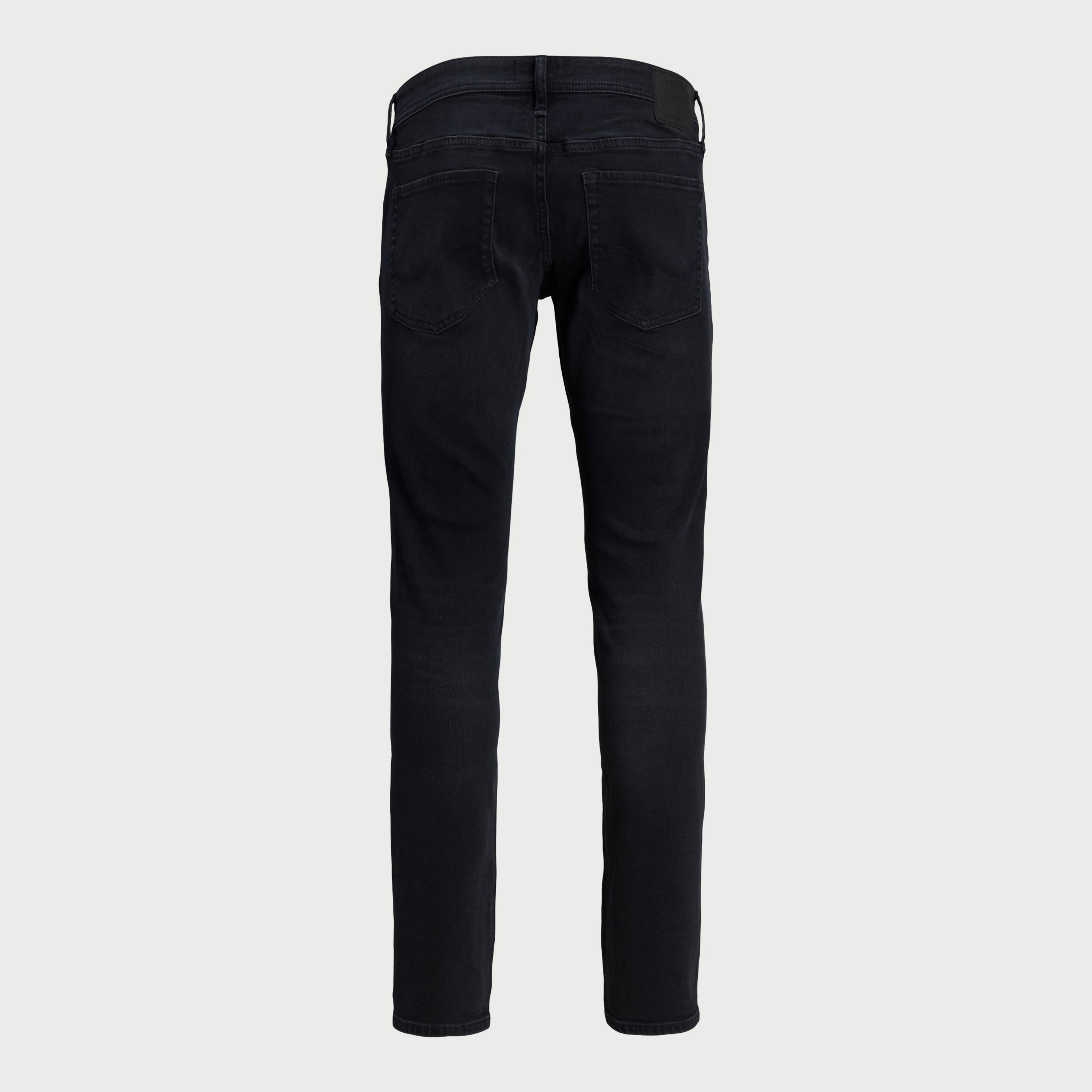 Jack & Jones Men Blue Plain Slim Fit Low-Rise Jeans-men-clothing-jeans-image-2