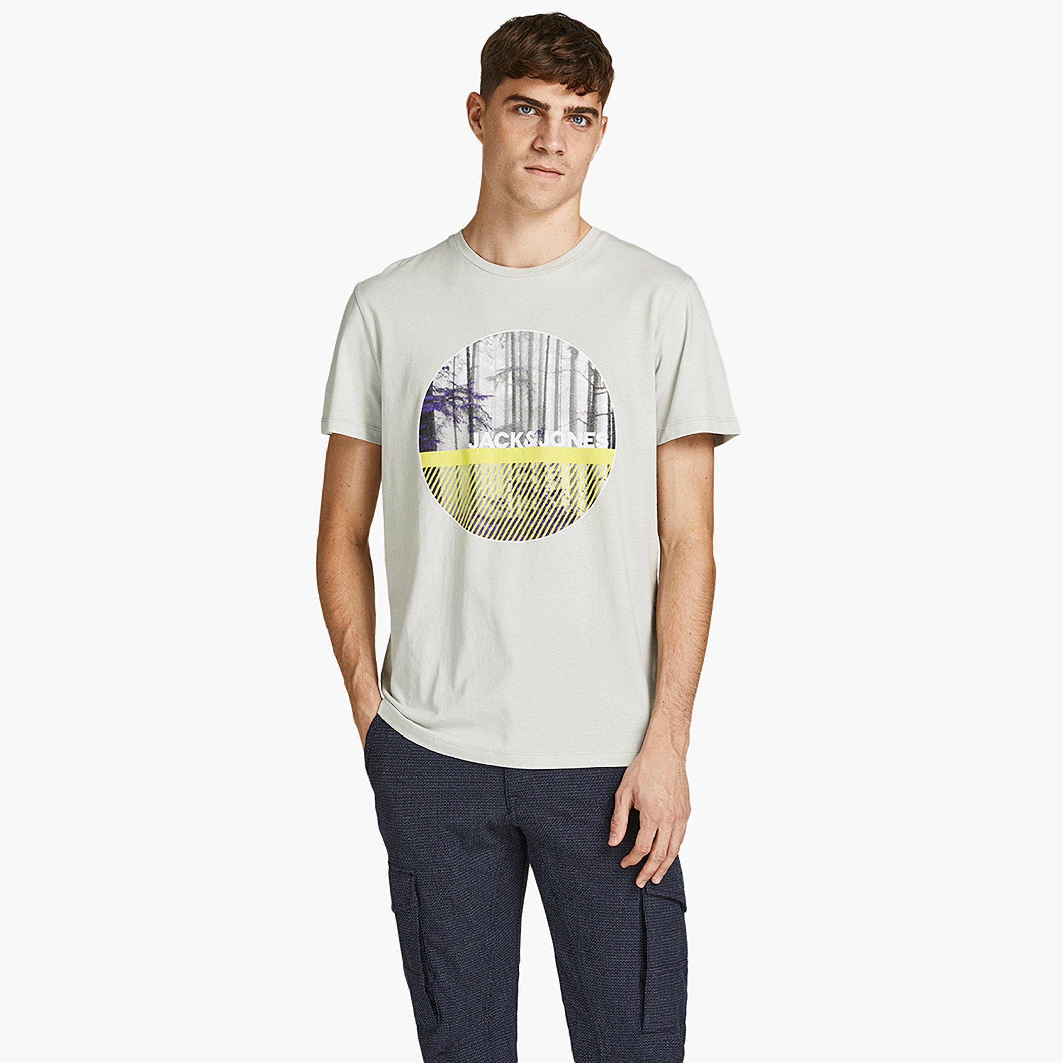 Jack & Jones Men Printed Crew Neck T-Shirt-men-clothing-tshirtsandpolos-tshirts-image-1
