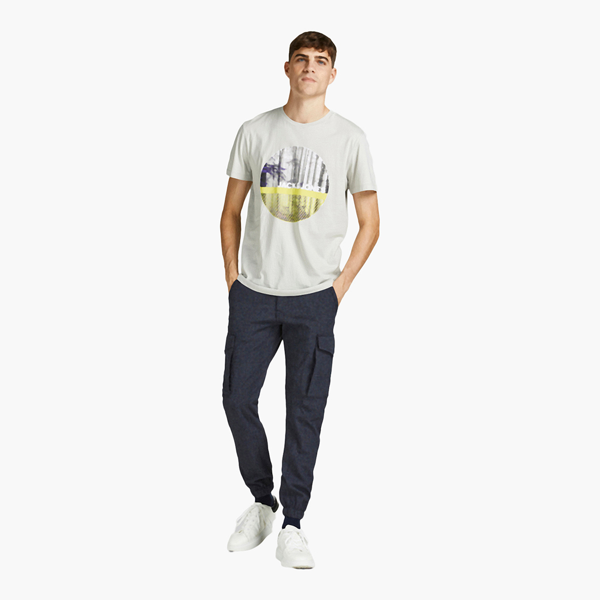 Jack & Jones Men Printed Crew Neck T-Shirt-men-clothing-tshirtsandpolos-tshirts-image-2