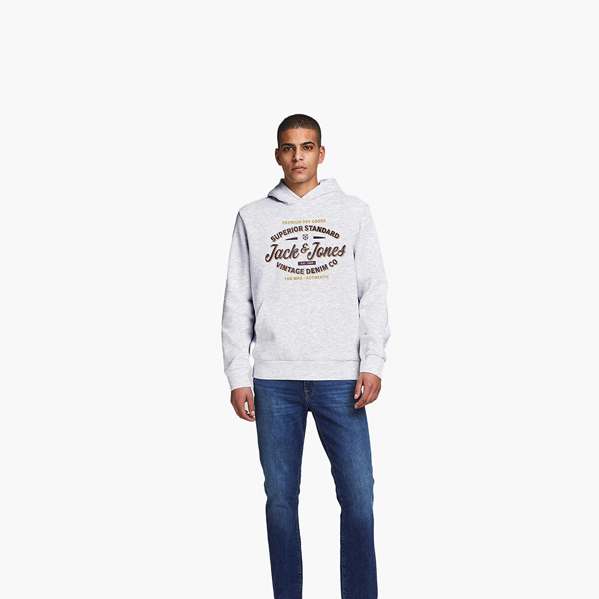 Jack & Jones Men Printed Long Sleeves Hoodie-men-winterwear-hoodiesandsweatshirts-image-1