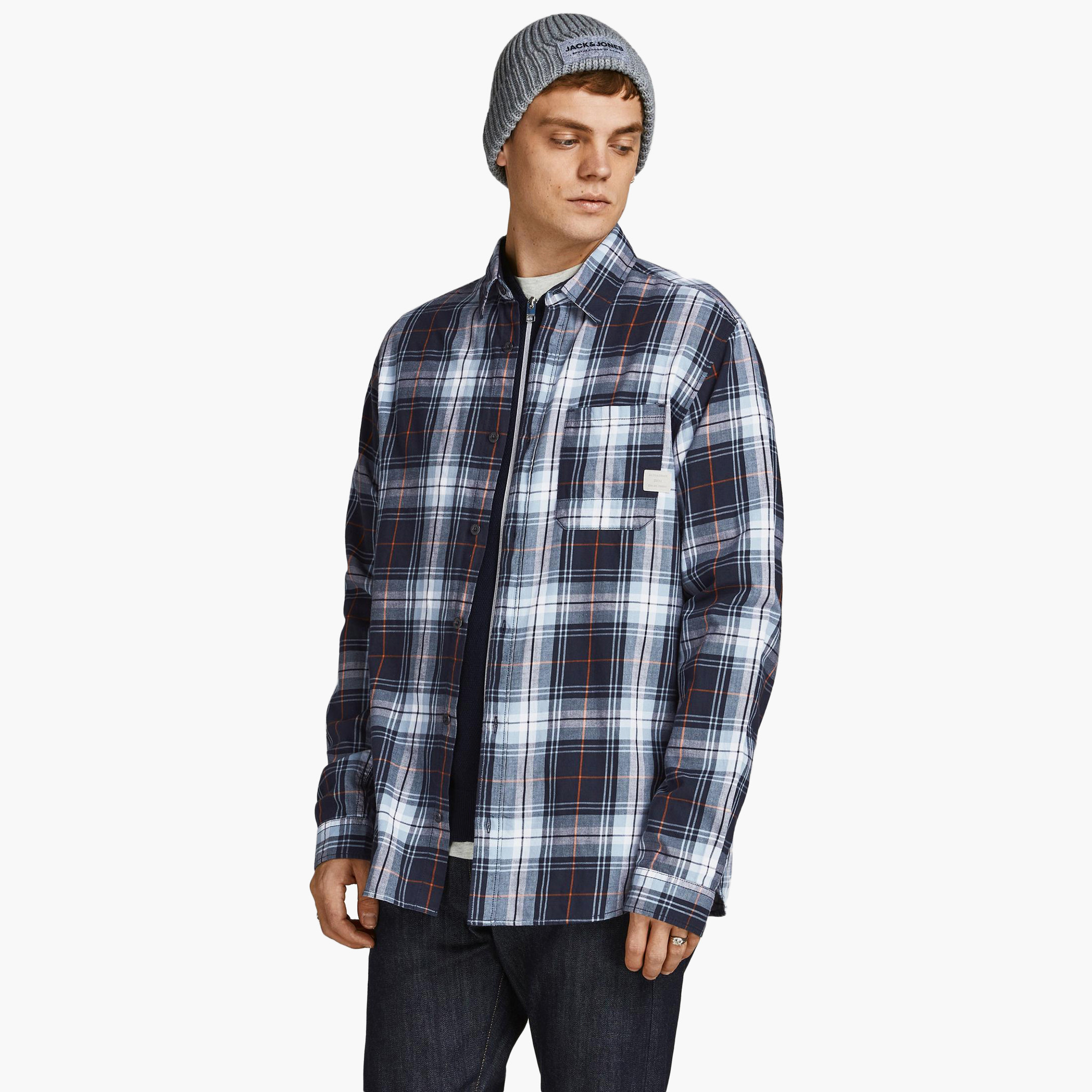 جاك آند جونس أزرق قميص-men-clothing-shirts-image-1
