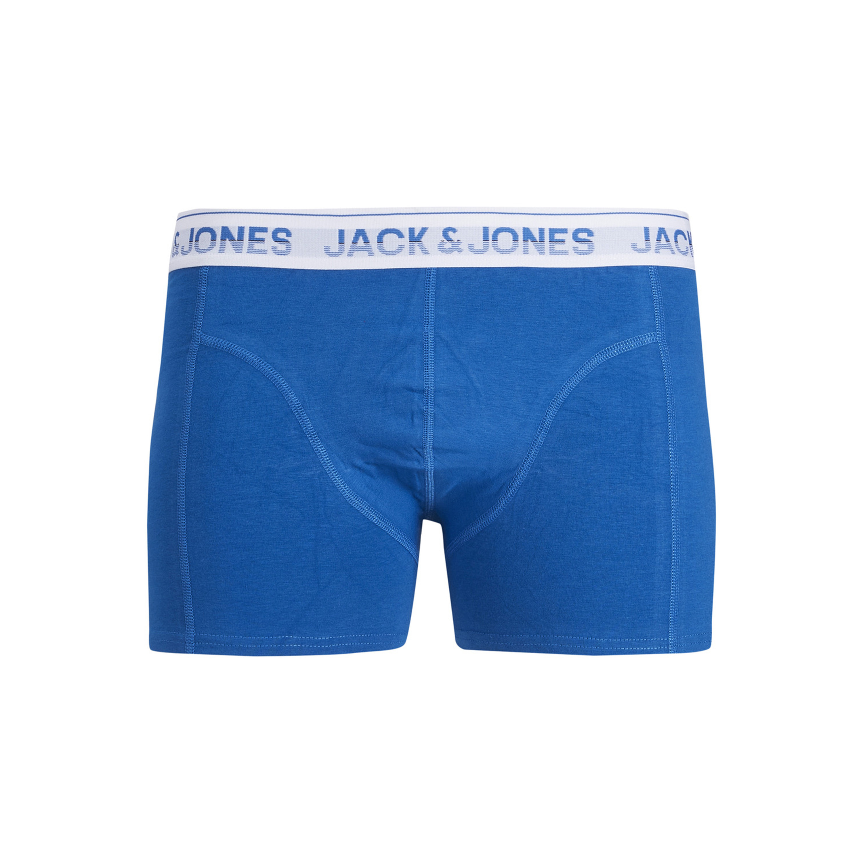 سروال قصير بحزام خصر مطبوع بشعار ازرق مع صلب للرجال من جاك آند جونز-men-clothing-innerwear-underwear-image-1