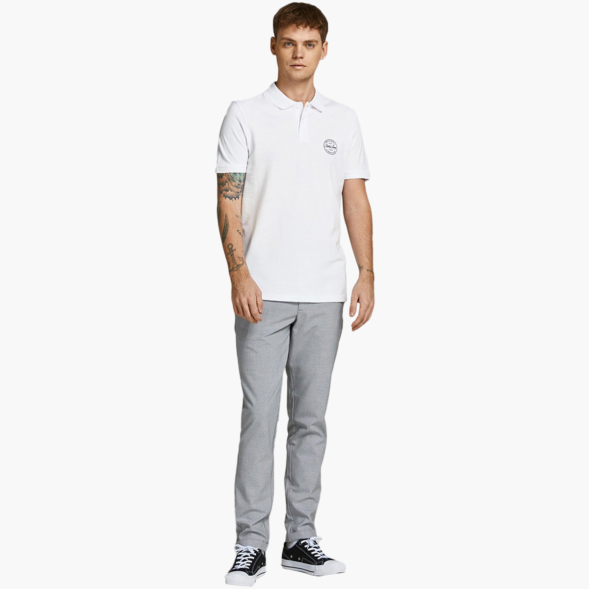 بولو تي شيرت ذو ياقة من جاك آند جونز بأكمام قصيرة مع شعار -men-clothing-tshirtsandpolos-polos-image-5