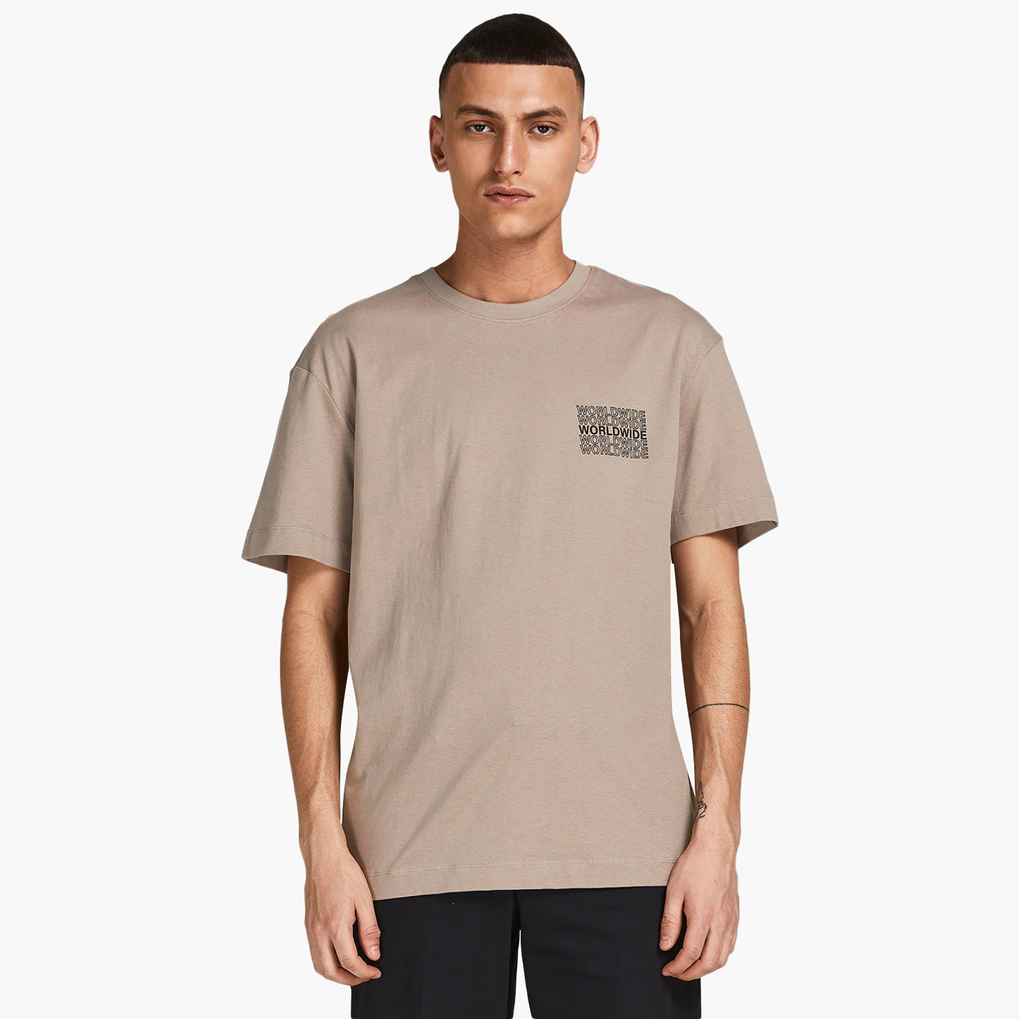 جاك آند جونس اللون البيج تي شيرت-men-clothing-tshirtsandpolos-tshirts-image-1