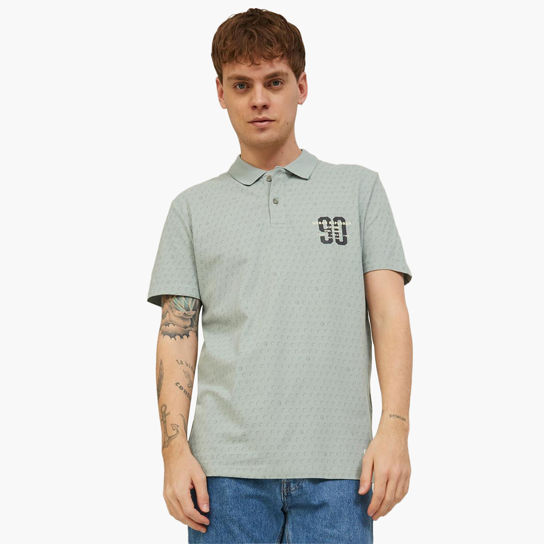 جاك آند جونس رمادي قميص بولو-men-clothing-tshirtsandpolos-polos-image-1