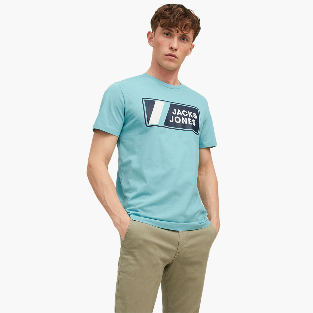 تي شيرت جاك آند جونز رجالي أزرق مطبوع بياقة مستديرة وأكمام قصيرة-men-clothing-tshirtsandpolos-tshirts-image-1
